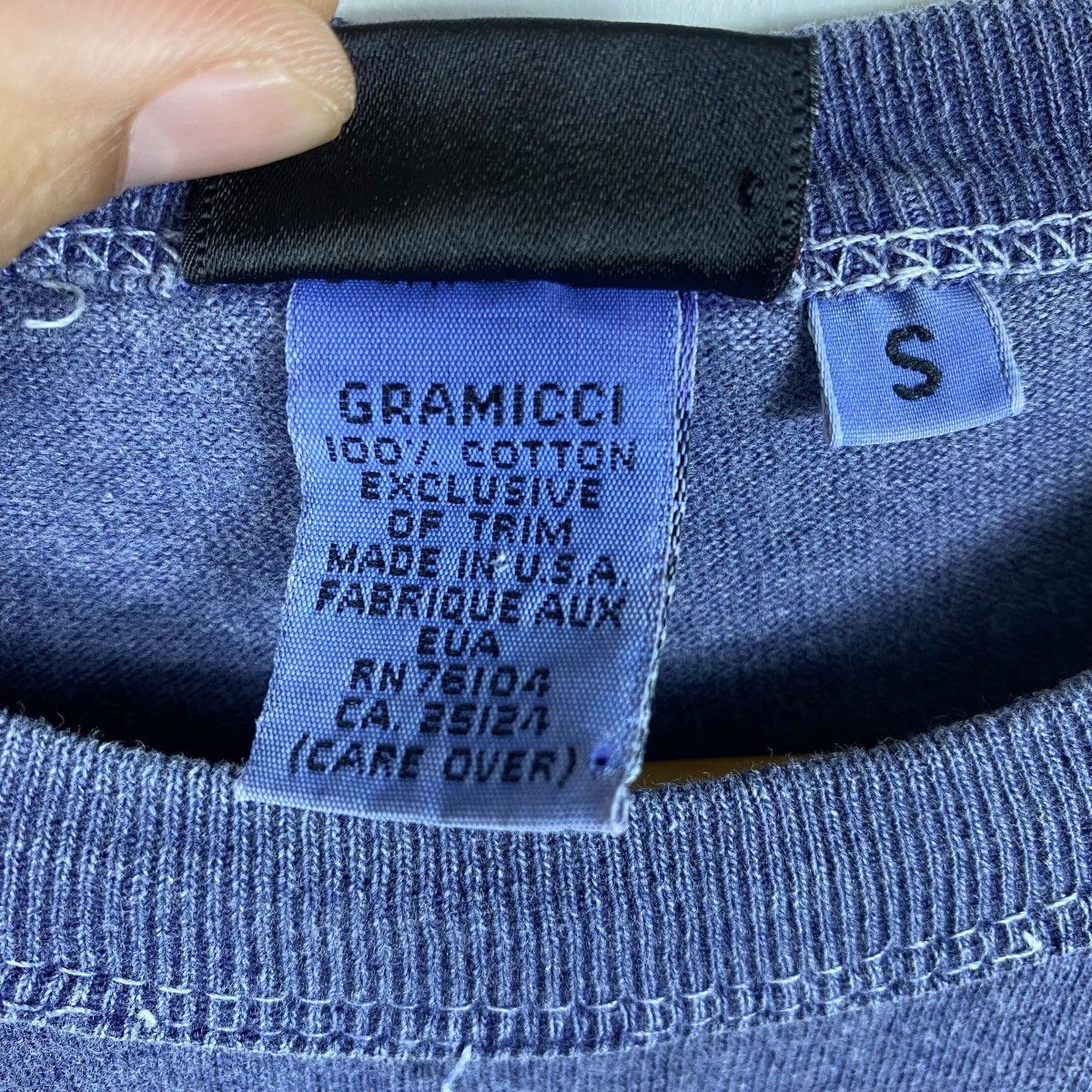 Gramicci Vintage 90s GRAMICCI Black Mountain Ale Indigo Dyed Graphic Size US S / EU 44-46 / 1 - 7 Thumbnail