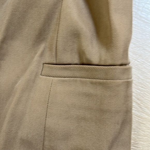 Elie Tahari ELIE TAHARI size 4 supersoft tan long jacket in excellent c Size S / US 4 / IT 40 - 5 Thumbnail