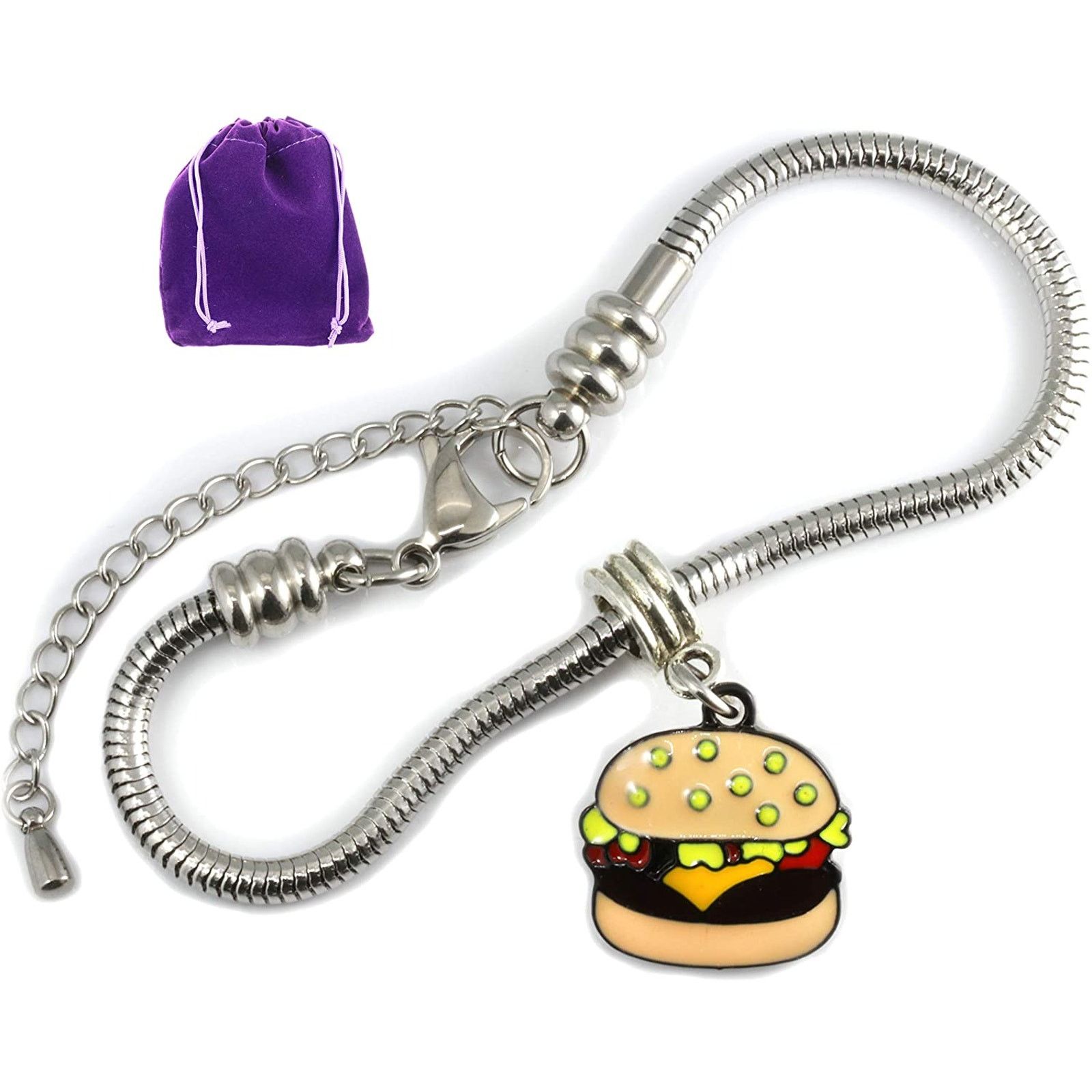 & Other Stories Hamburger Bracelet Jewelry - Food Jewelry and Food Charm Size ONE SIZE - 1 Thumbnail