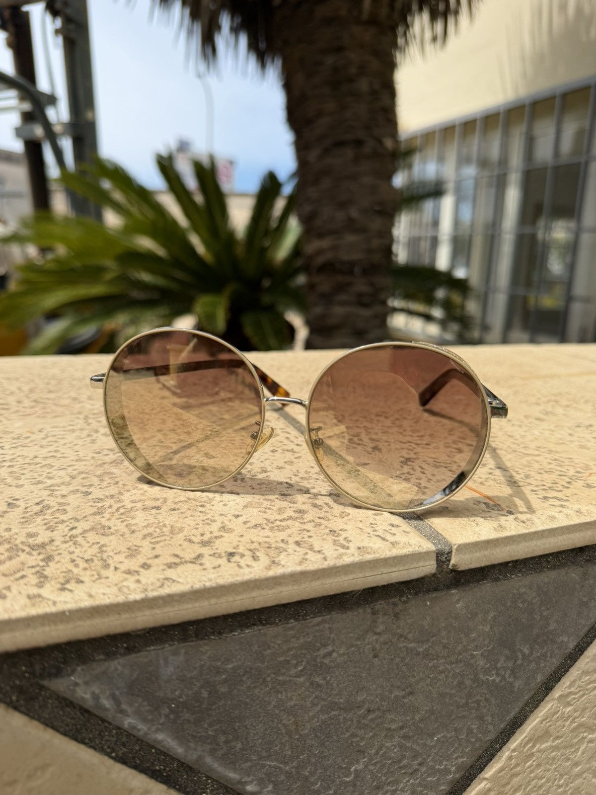 Jimmy Choo Jimmy Choo Sunglasses Vintage Dark Brown Size ONE SIZE - 3 Thumbnail