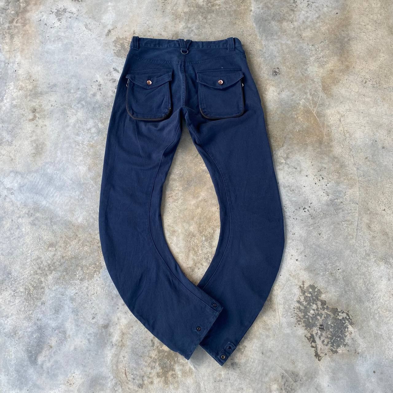 PPFM PPFM CURVED LEG BULL HORN PRISONER CARGO PANT Size US 31 - 10 Thumbnail