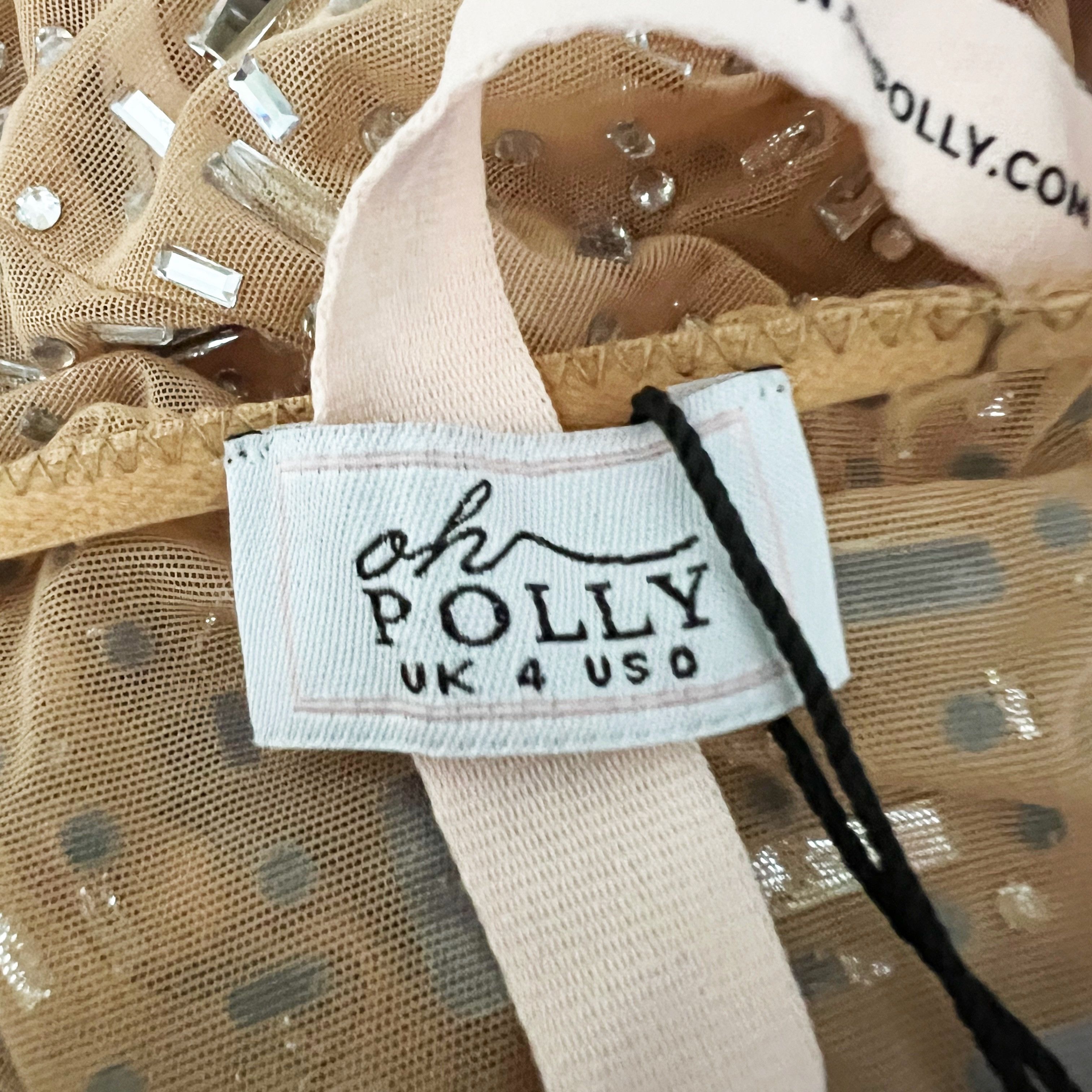 Other NEW Oh Polly Soraya Sheer Diamond Size XS / US 0-2 / IT 36-38 - 2 Thumbnail