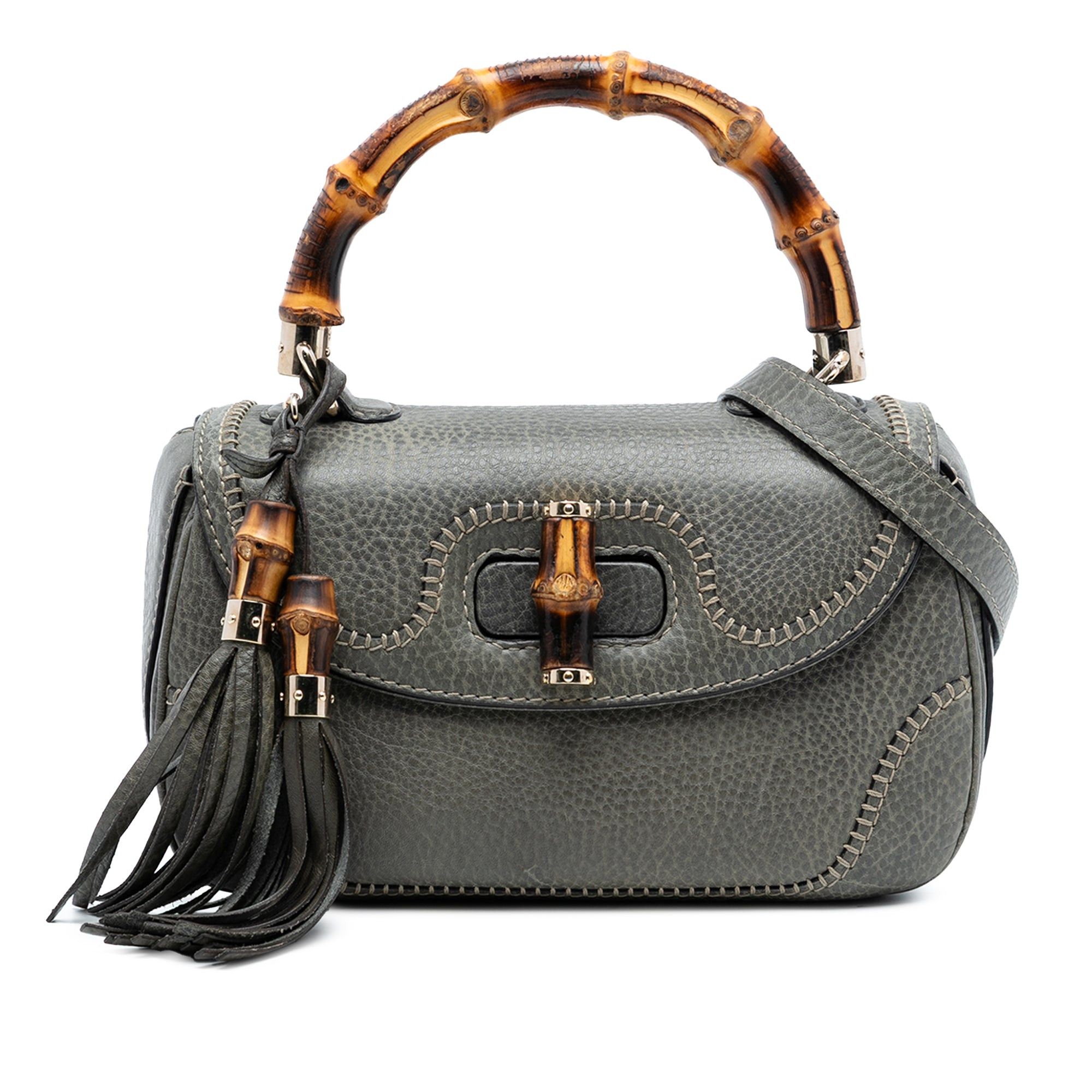 Gucci Medium Calfskin New Bamboo Top Handle Bag Size ONE SIZE - 1 Thumbnail