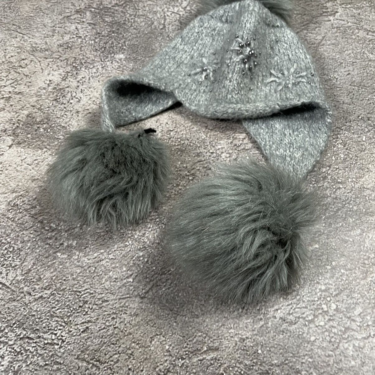 If Six Was Nine Vintage 90s Alt Beanie Mohair Ushanka Faux American VTg Size ONE SIZE - 2 Thumbnail