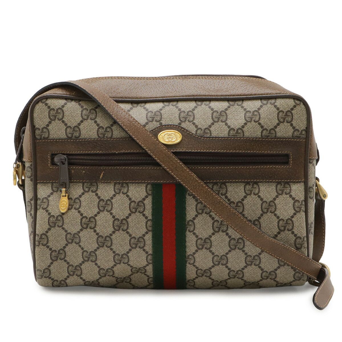 Gucci Gucci Gucci GG Plus Coated Canvas Shoulder Bag Textile Shoulder Bag 72.02.005 DUTY FREE for USA Size ONE SIZE - 1 Thumbnail