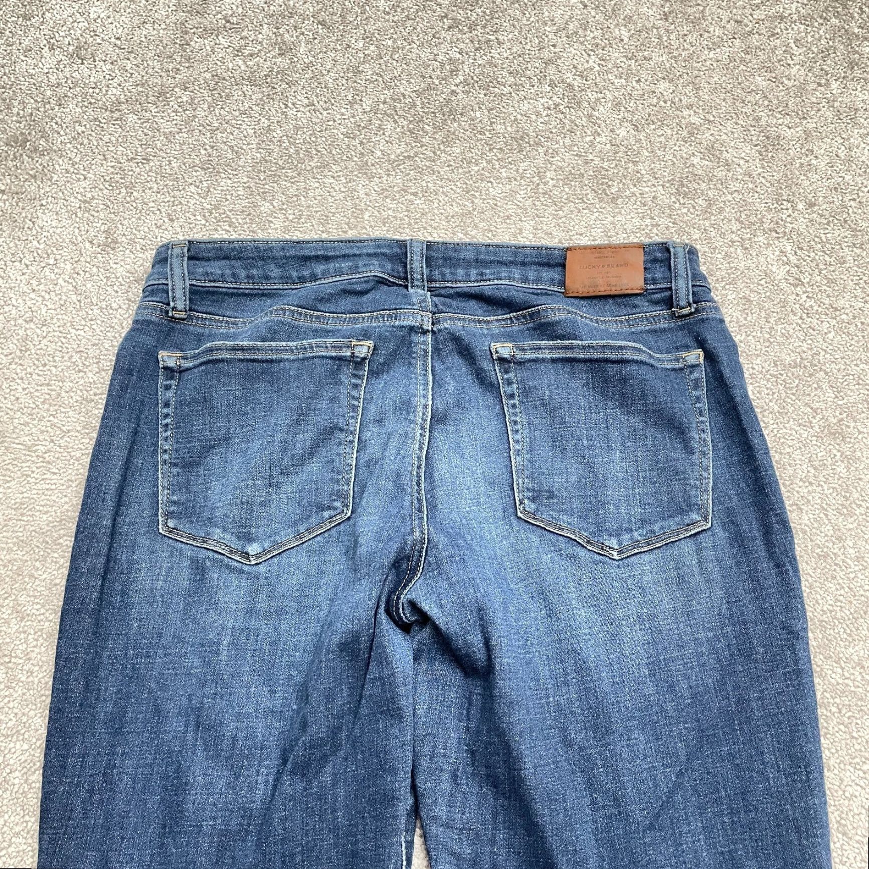 Lucky Brand Lucky Brand Ankle Lolita Skinny Denim Jeans Womens 12/31 Blue Medium Wash 34x26 Size 34" / US 12 / IT 48 - 4 Thumbnail