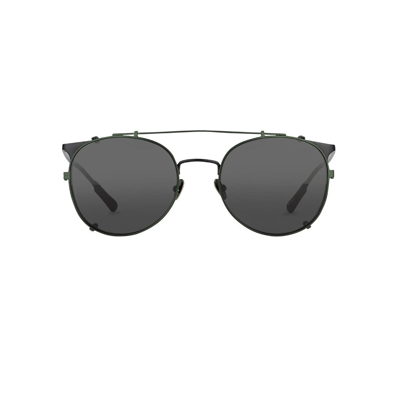 Dior Kris Van Assche Sunglasses Round Shiny Black and Green Size ONE SIZE - 3 Thumbnail