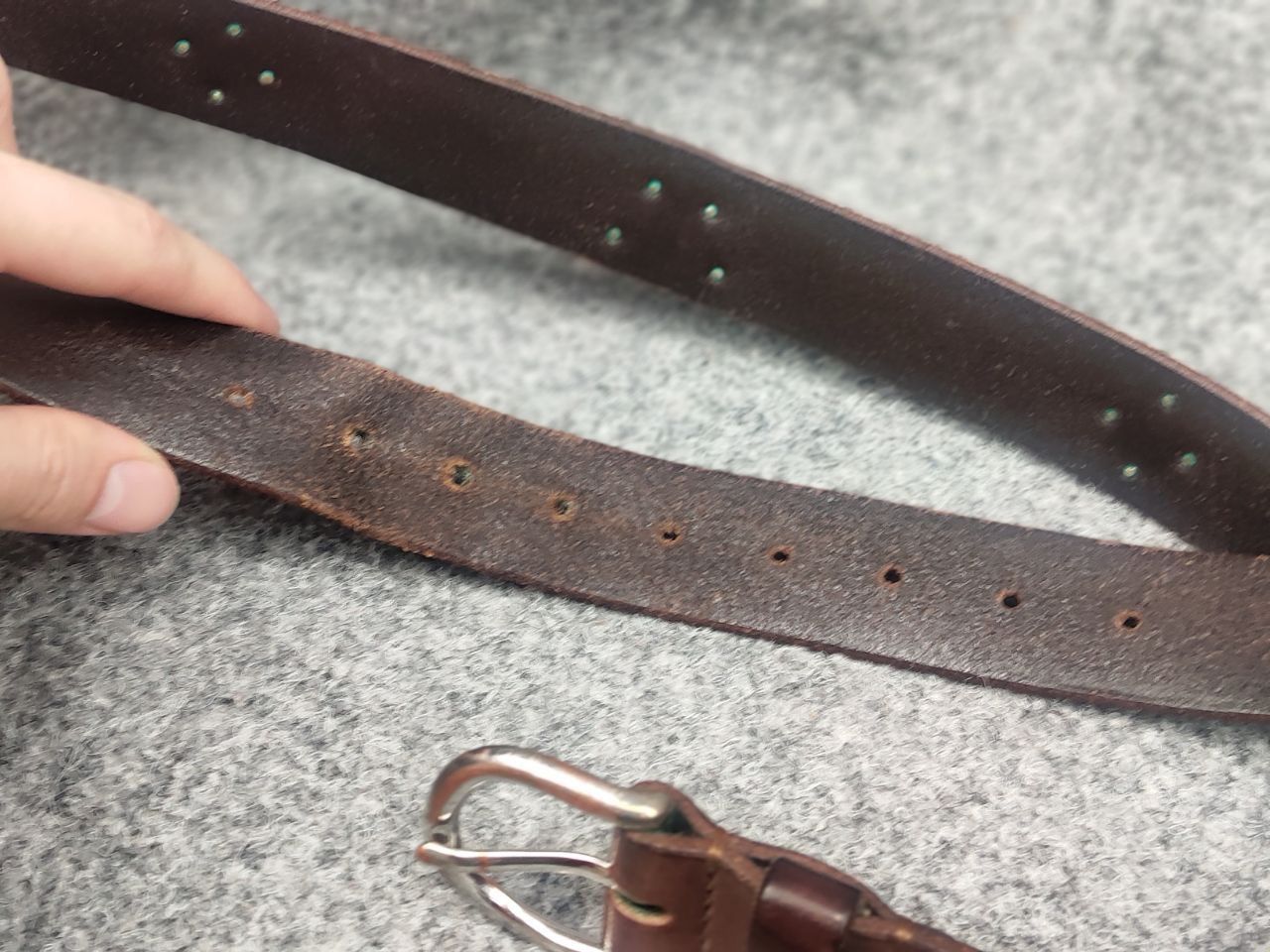 Etro Vintage 90's Leather Brown Belt Etro Cows Logo Y2K Style Size ONE SIZE - 9 Thumbnail
