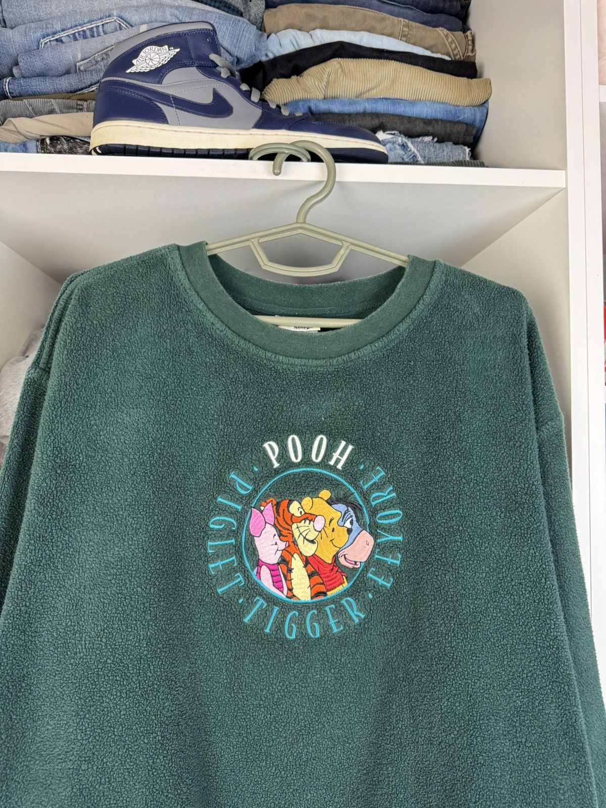 Disney Vintage Disney Winnie the Pooh & Friends Fleece Sweatshirt Size US M / EU 48-50 / 2 - 2 Thumbnail