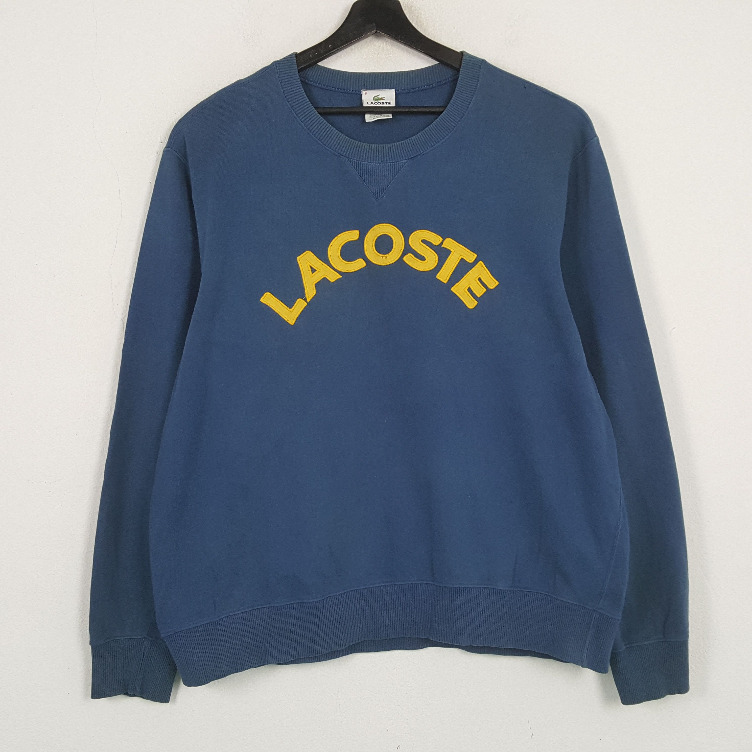 Lacoste LACOSTE Spellout Design Sweatshirt C292N20 Size US L / EU 52-54 / 3 - 1 Thumbnail