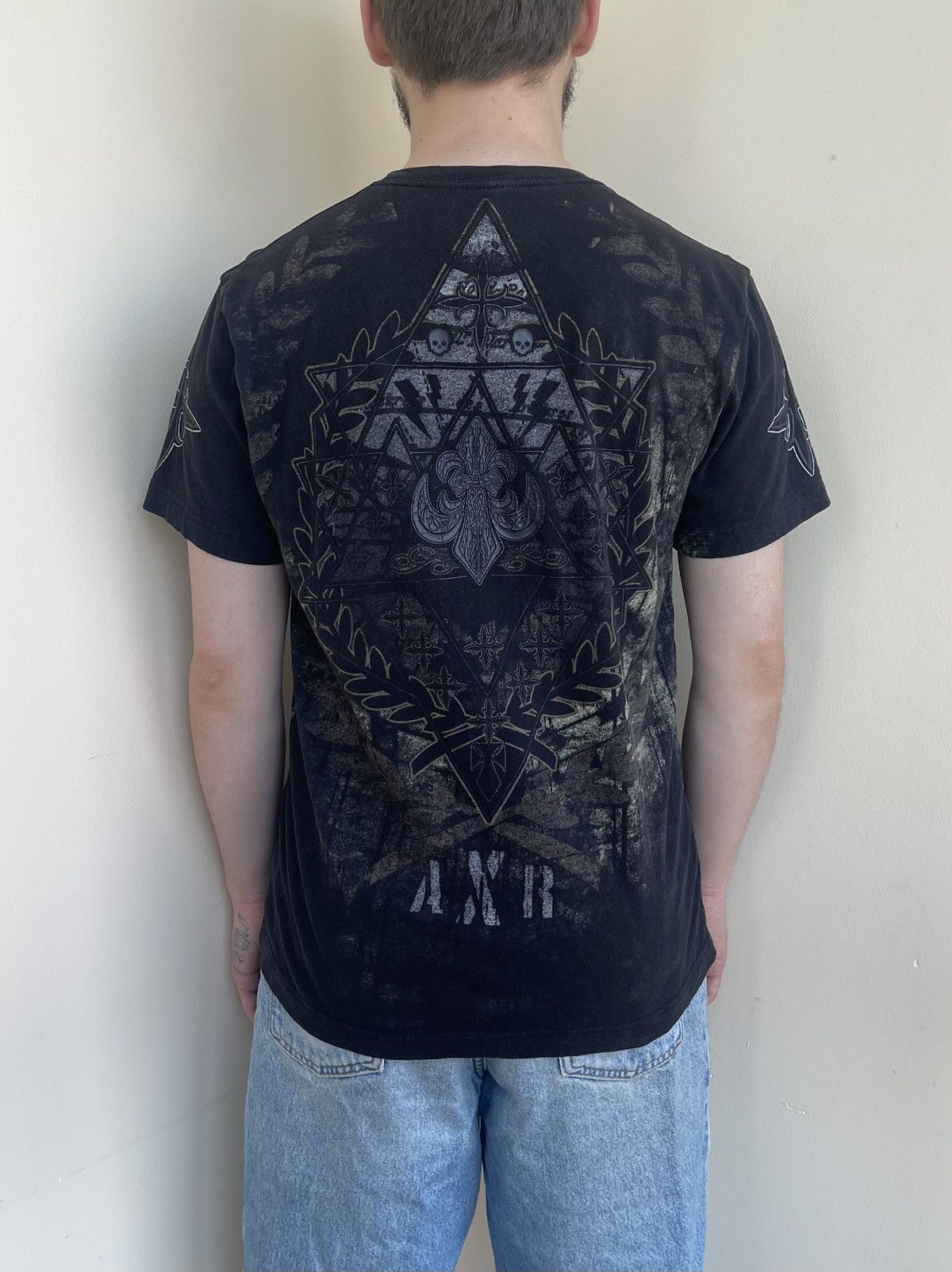 Vintage Xzavier Cross Cyber Style All Overprint T-Shirt 2000s 2010s Size US M / EU 48-50 / 2 - 4 Thumbnail