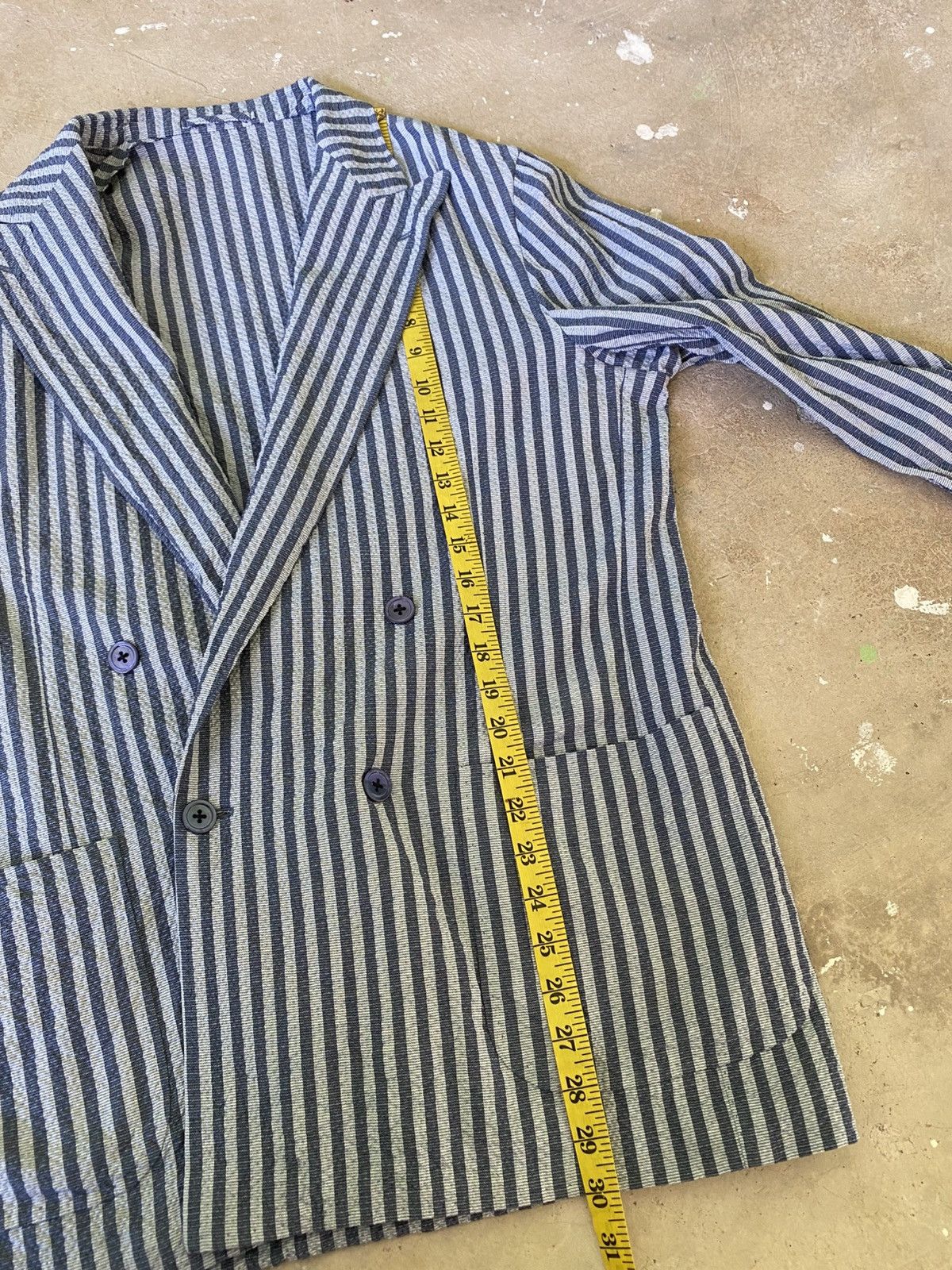 Ring Jacket Ring Jacket Japan Seersucker Stripe Blazer Size 50 Size US M / EU 48-50 / 2 - 13 Thumbnail