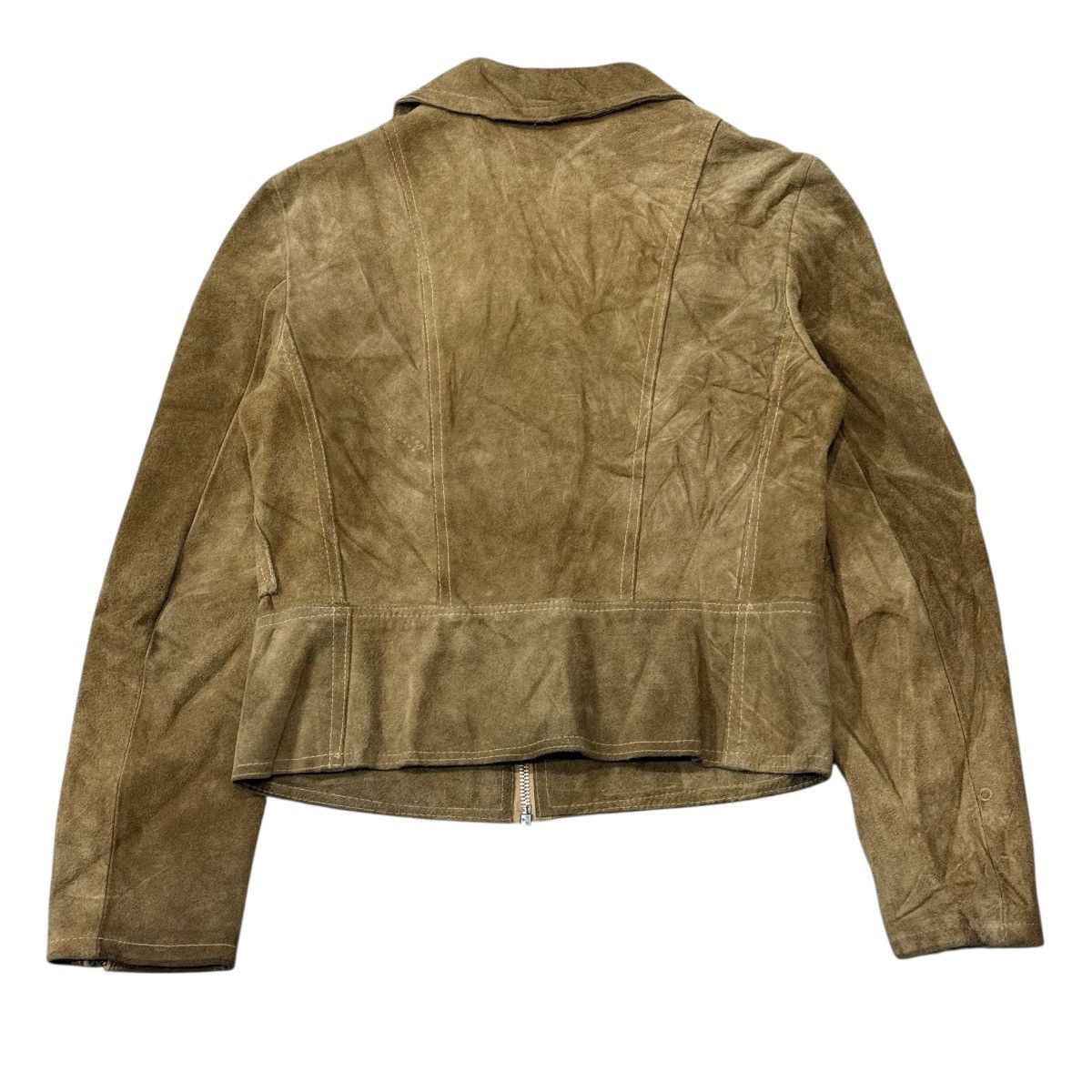 Leather Vintage 60s Double Collar Ailee Zipper Suede Leather Jacket Size S / US 4 / IT 40 - 11 Thumbnail