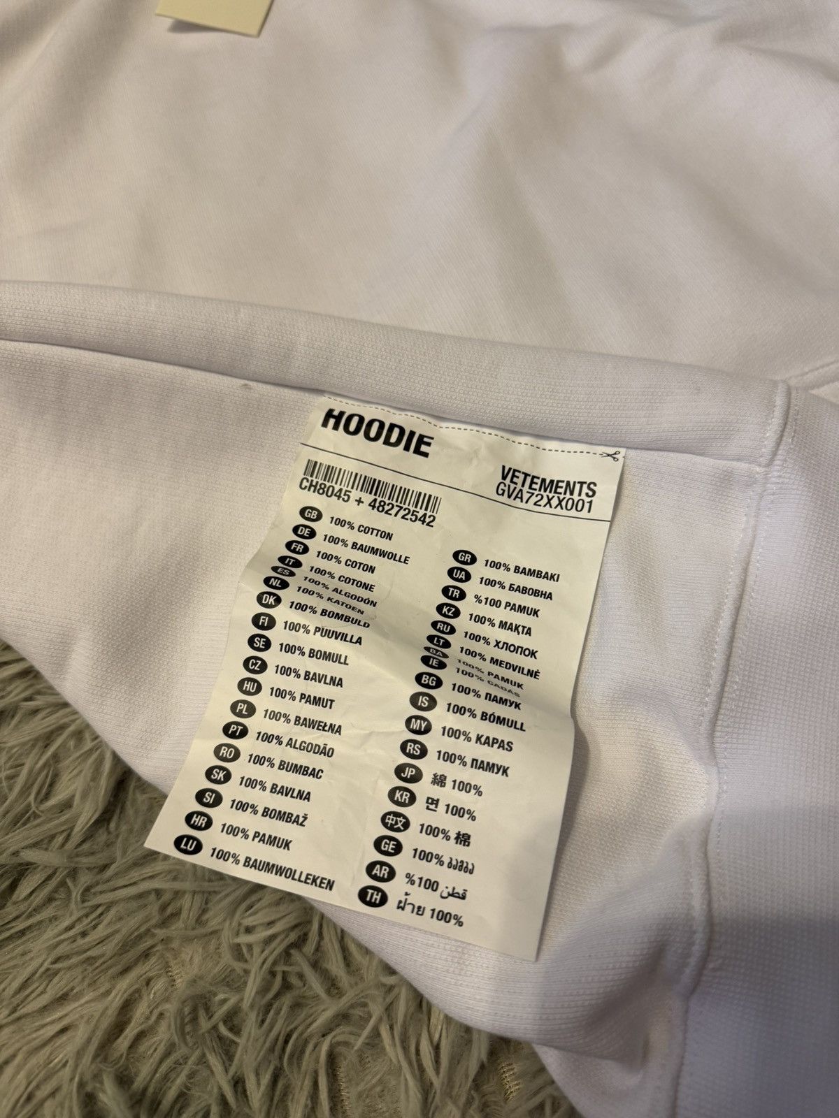 Vetements SS22 printed hoodie Size US M / EU 48-50 / 2 - 4 Thumbnail