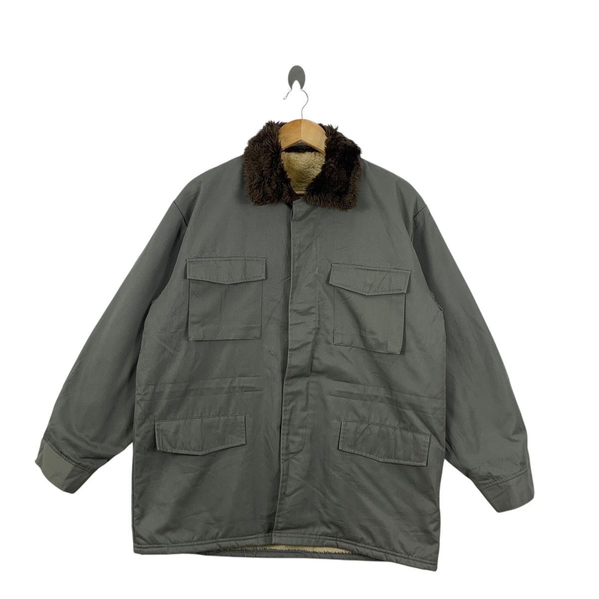 Vintage Vintage 1985 TOKYO NISSEI SHOKO Designer Barak Chore Jacket Size US XXL / EU 58 / 5 - 4 Thumbnail