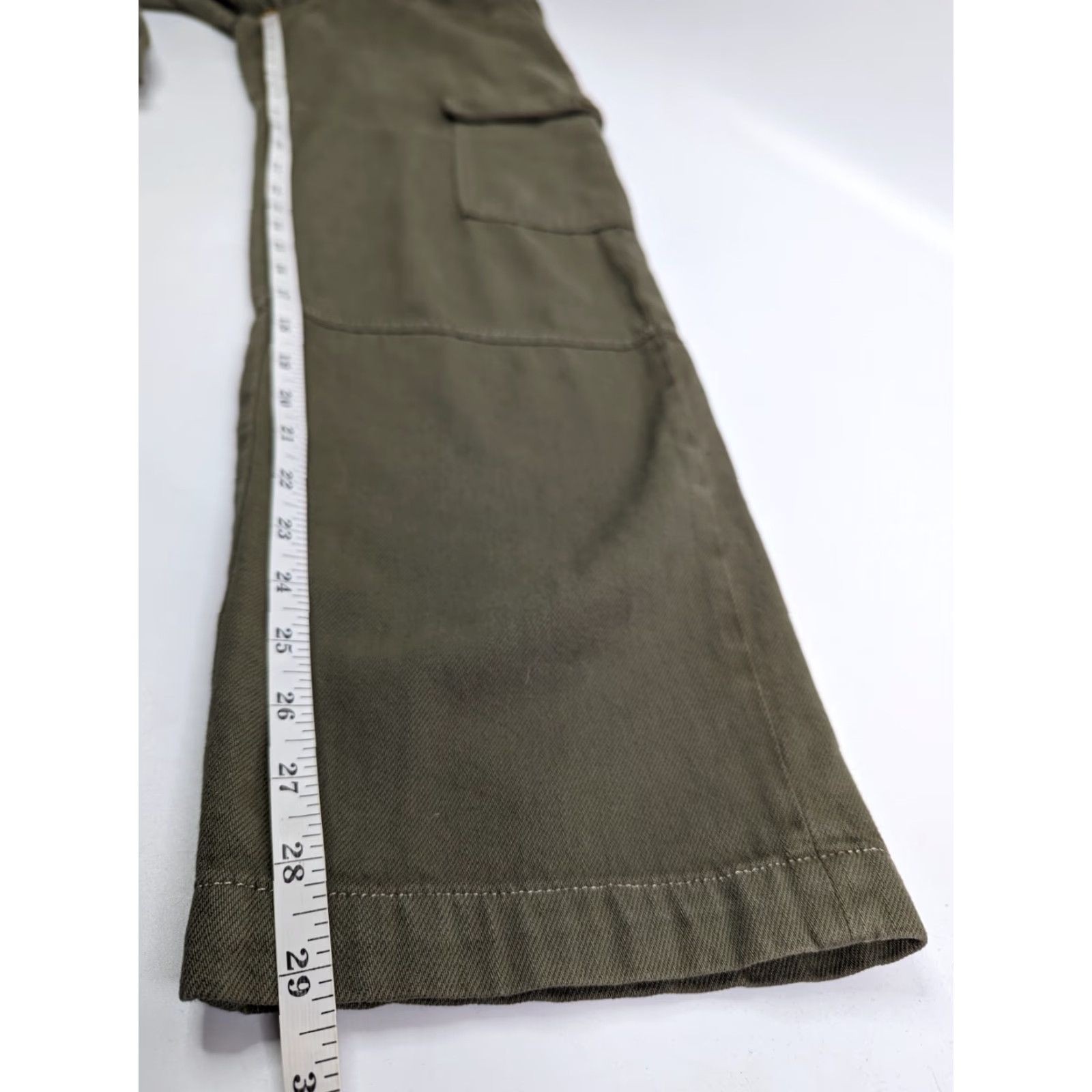 Reformation Reformation Pants Cargo Women High Rise Size 24 Olive Army Wash Size 42" / US 20 - 6 Thumbnail