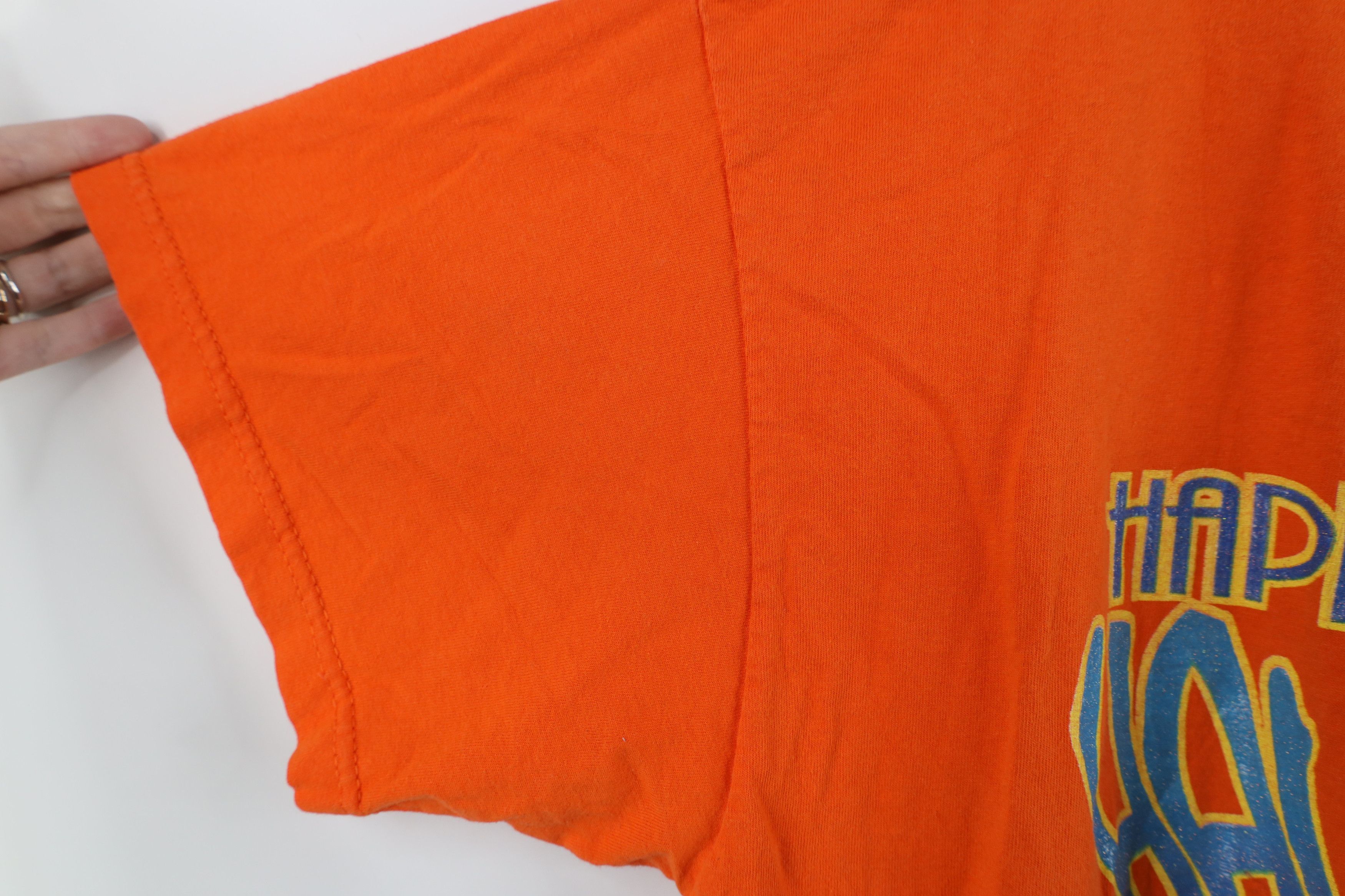 Vintage Vintage 90s Streetwear Happy Halloween Black Cat T-Shirt Size XL / US 12-14 / IT 48-50 - 6 Thumbnail
