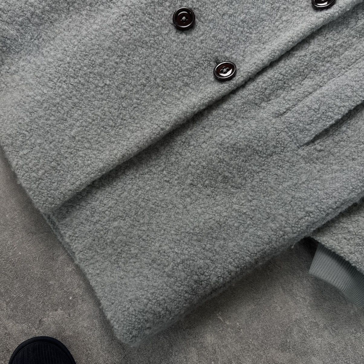 Ganni Ganni Grey Wool Teddy Coat / Luxury Winter Vintage Size M / US 6-8 / IT 42-44 - 5 Thumbnail