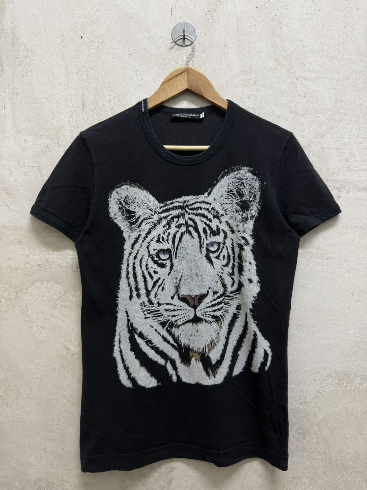 Dolce & Gabbana Dolce & Gabbana White Tiger Graphic Tees Size US S / EU 44-46 / 1 - 1 Thumbnail