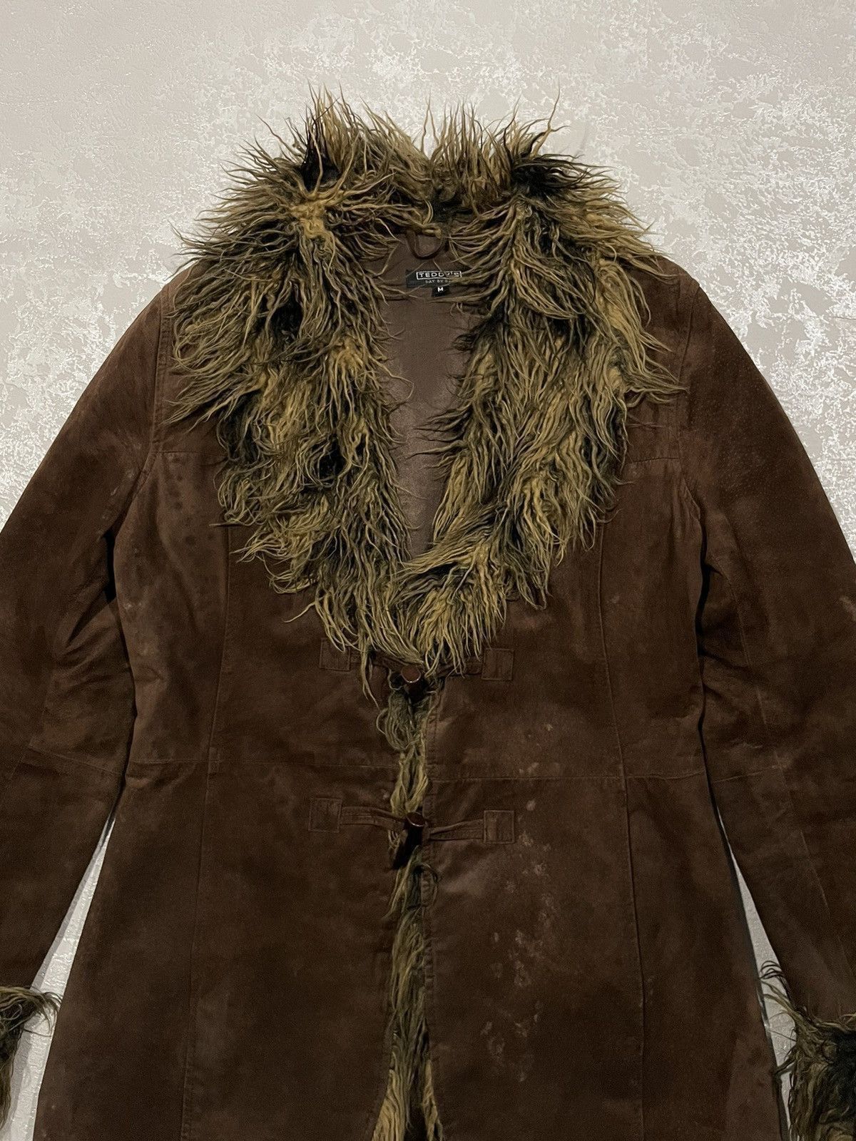 Japanese Brand Y2K If Six Was Nine LGB Style Leather Fur Brown Jacket Coat Size M / US 6-8 / IT 42-44 - 2 Thumbnail