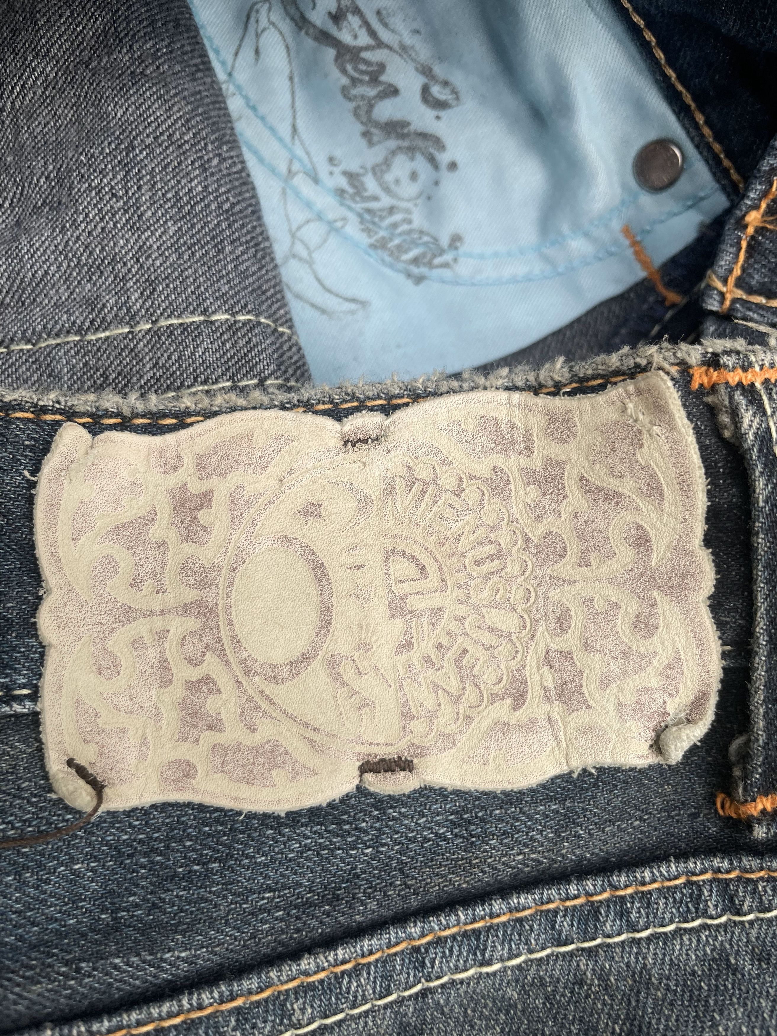 Edwin Vintage Flare Venus Jeans Distresed Denim Size 29" - 17 Thumbnail