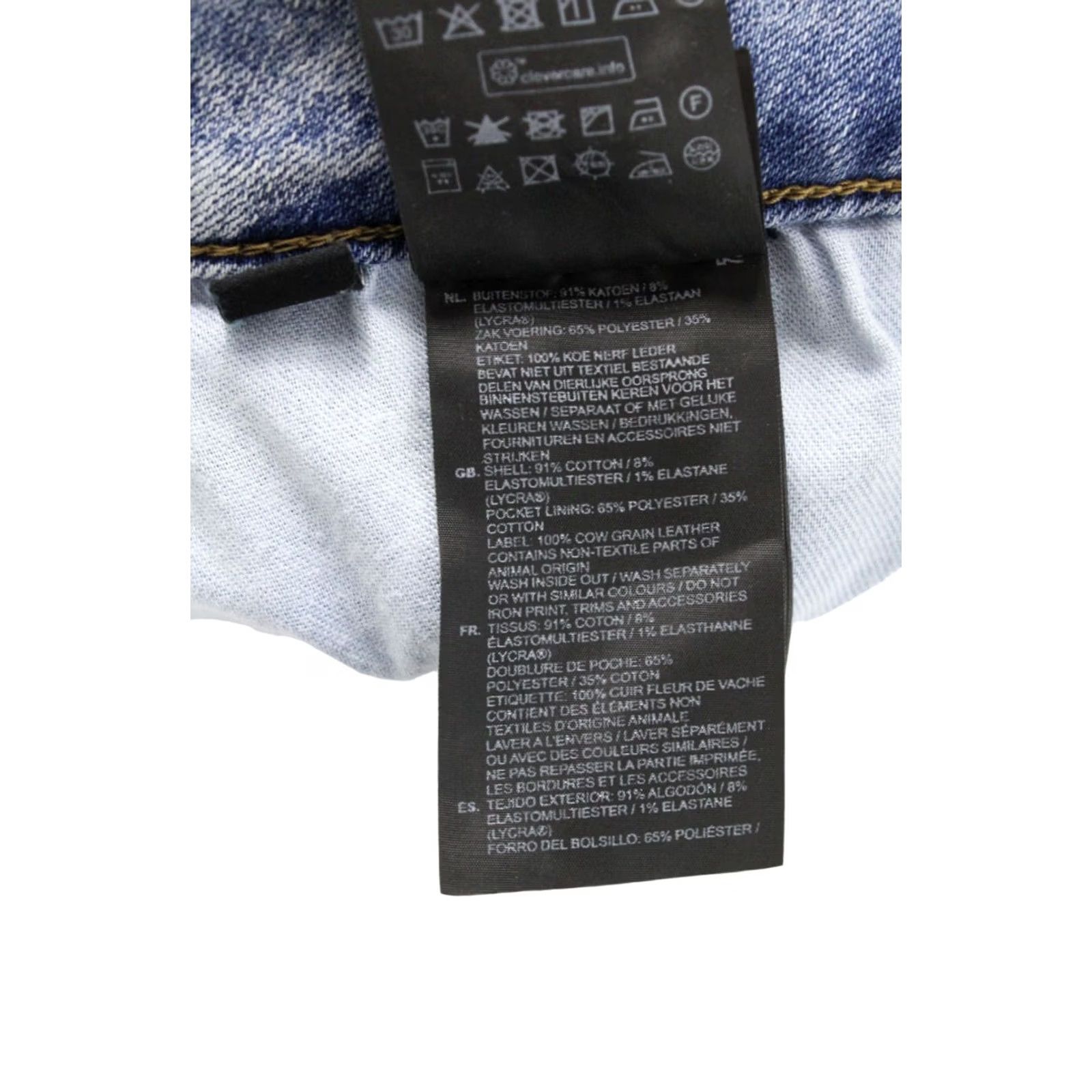 G-Star G-Star 3301 Slim Jeans Men's W28/L32 Blue Stretch Buttoned Whiskers Faded Jeans Size US 28 / EU 44 - 7 Thumbnail