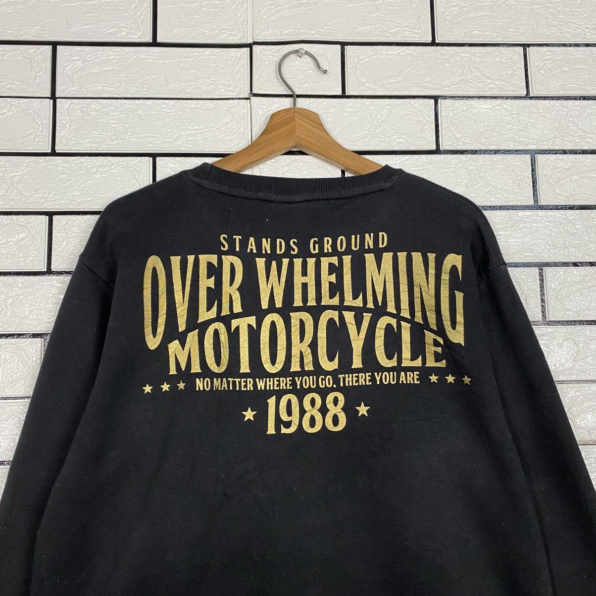 Japanese Brand 📌Punk Biker Style Sweatshirt Over Whelming Motorcycle Size US L / EU 52-54 / 3 - 10 Thumbnail
