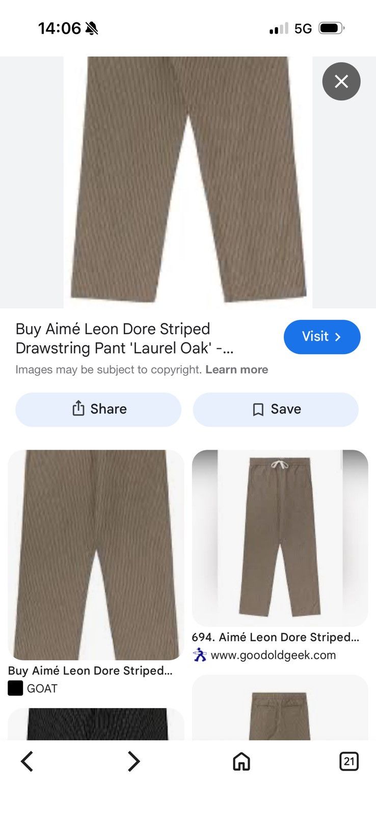 Aime Leon Dore AIME LEON DORE pants STUDY REAL TAPE MASUREMENTS IN PHOTOS Size US 29 - 15 Thumbnail