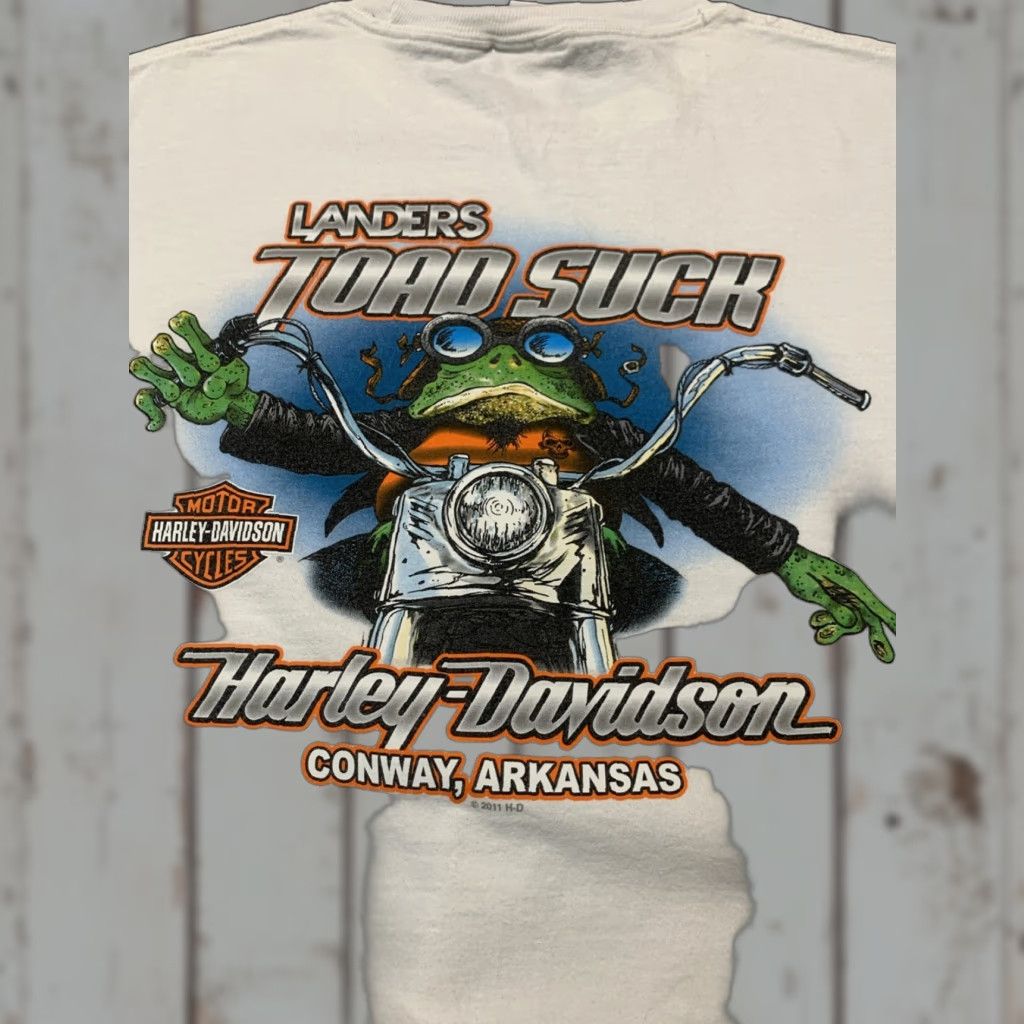 Harley Davidson VINTAGE Harley-Davidson T-Shirt Men 2XL White Biker Motorcycle Spring Adult Size US XXL / EU 58 / 5 - 1 Thumbnail