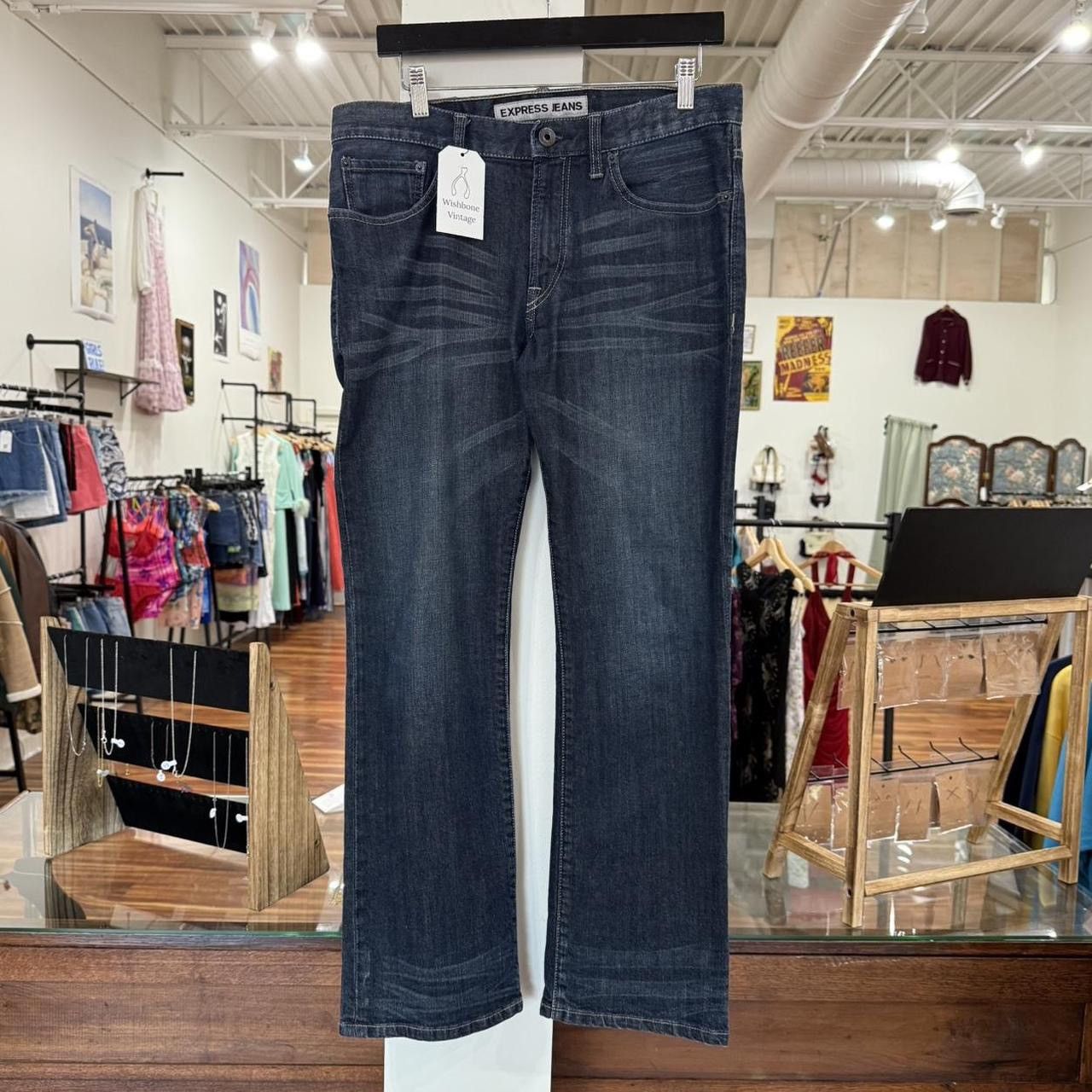 Express Vintage Y2K Express Dark Wash Bootcut Jeans Size US 32 / EU 48 - 1 Thumbnail