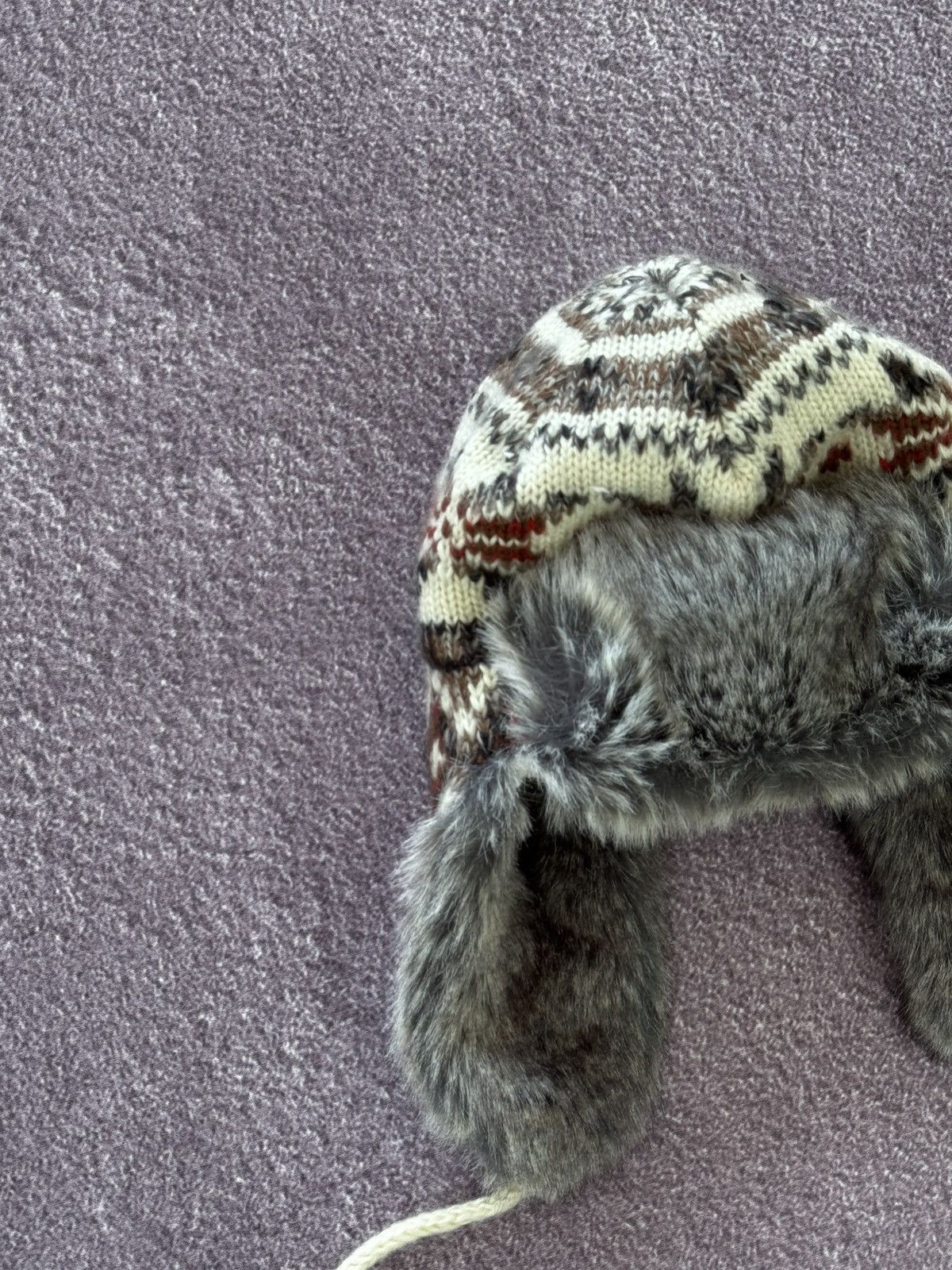 If Six Was Nine Vintage Japanese Winter Faux Fur Hat Ushanka Size ONE SIZE - 5 Thumbnail