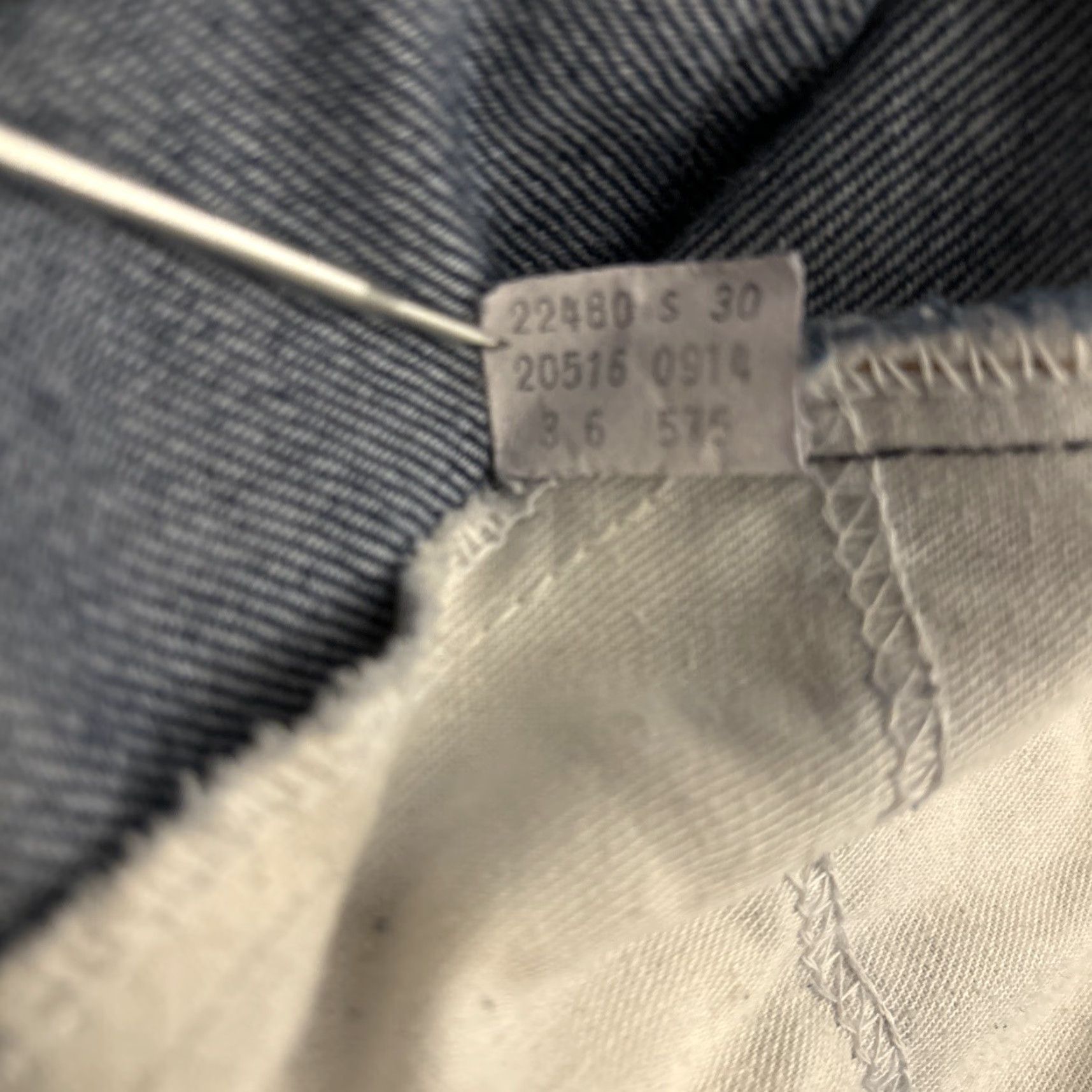 Levi's VINTAGE Levi's 575 Jeans 36x22 Blue Straight Mens Size US 36 / EU 52 - 7 Thumbnail