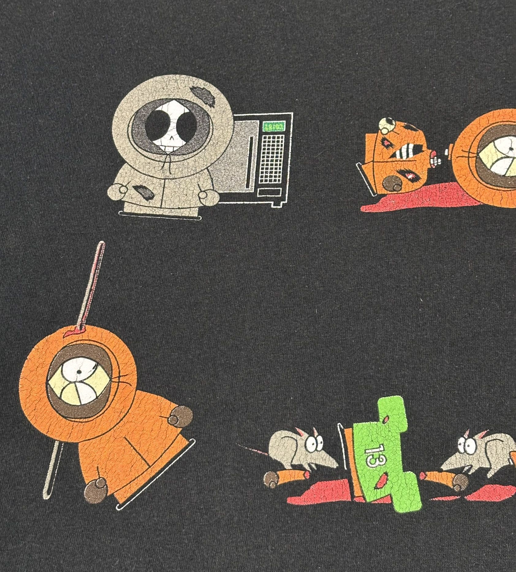Vintage South Park The Many Deaths of Kenny T-shirt 1998 Size. L Size US XL / EU 56 / 4 - 7 Thumbnail
