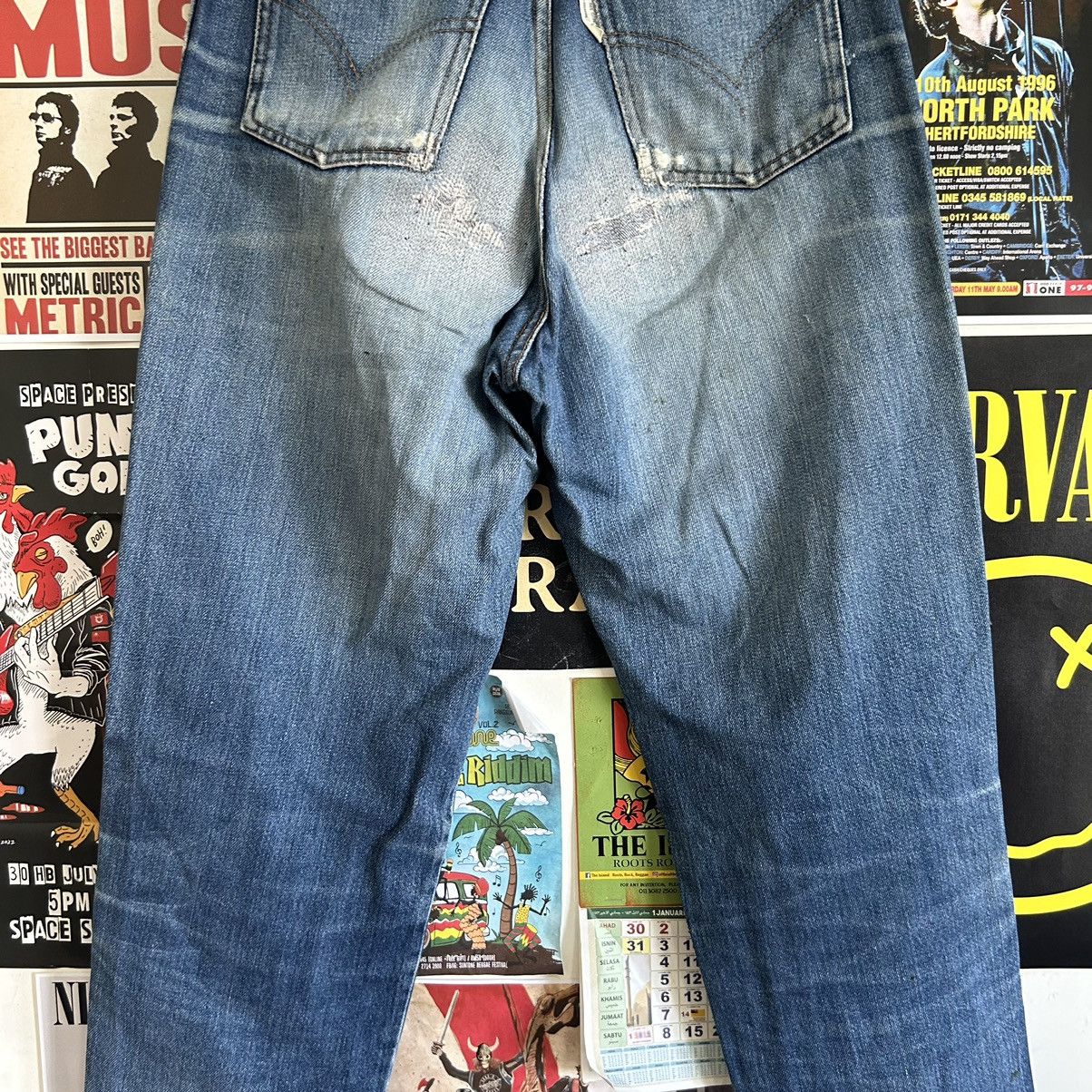 Comme des Garcons Homme Vintage Comme Des Garcons Homme Distressed Denim Size US 29 - 7 Thumbnail