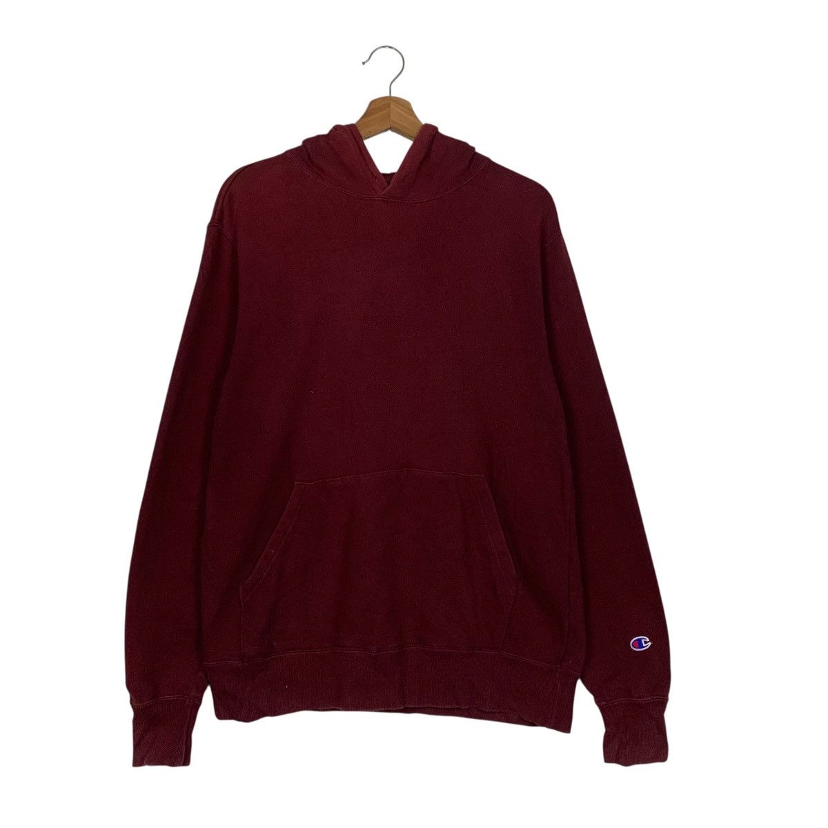 Champion CHAMPION Maroon Pullover Hoodie Sweatshirt #3614-C165 Size XL / US 12-14 / IT 48-50 - 8 Thumbnail