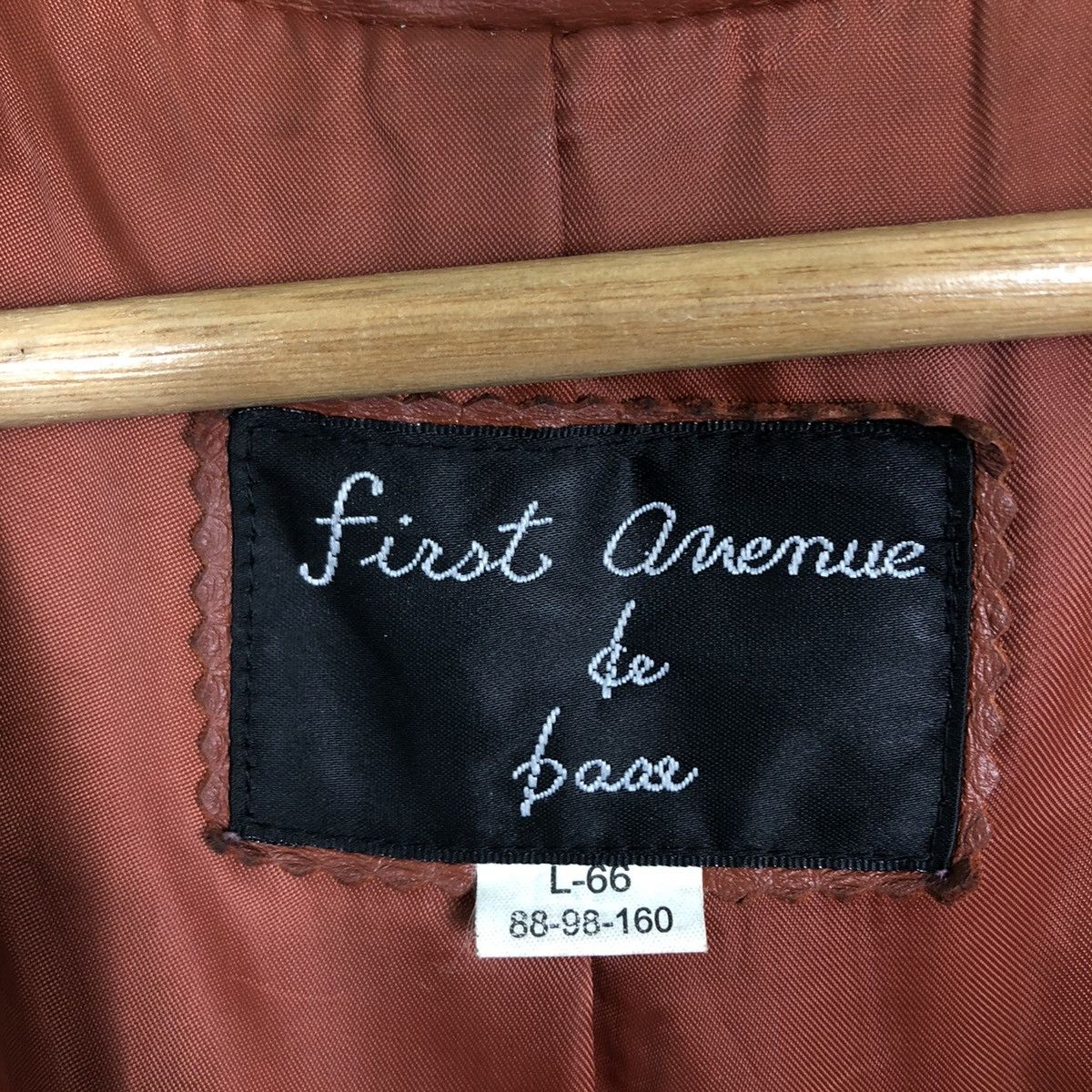 Japanese Brand 🔥VINTAGE LEATHER JACKET FIRST AVENUE DE POUR JAPAN MADE Size US L / EU 52-54 / 3 - 13 Thumbnail