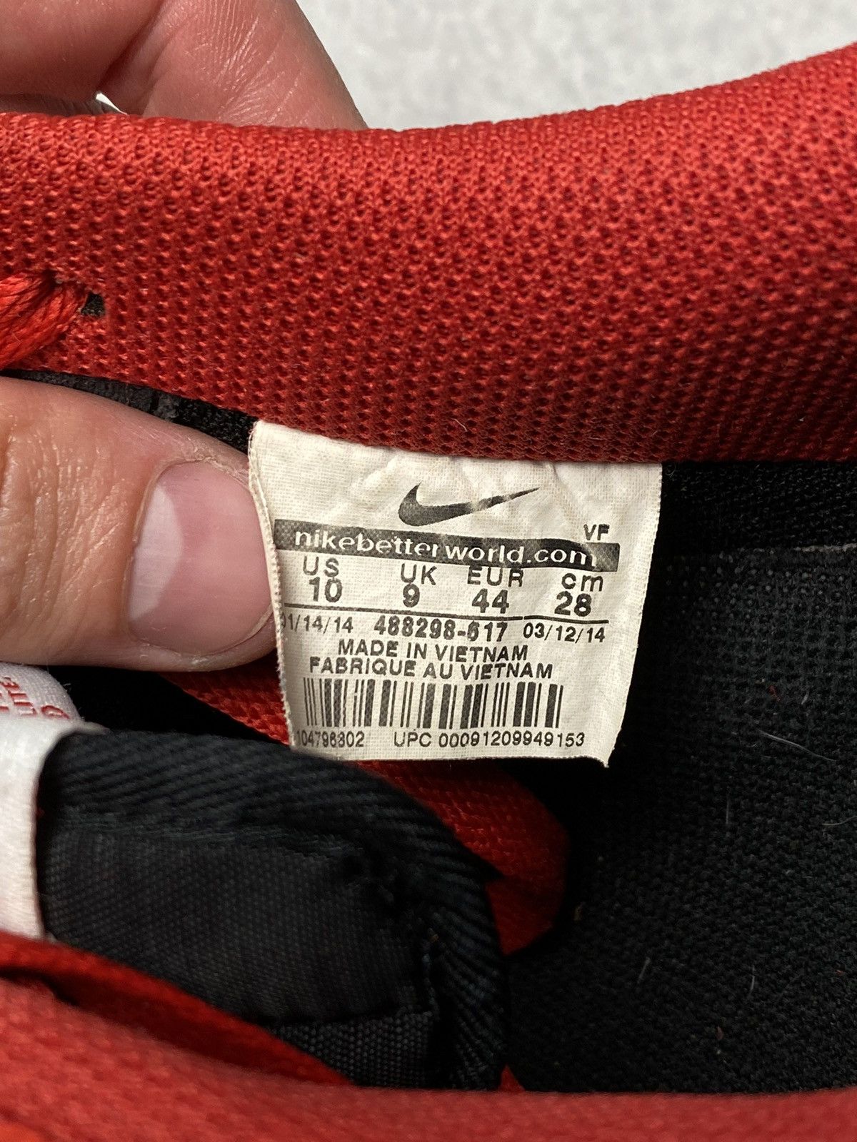 Vintage Vintage Nike Air Force 1 Low Miami Heat Red Paisley US10 Size US 10 / EU 43 - 12 Thumbnail
