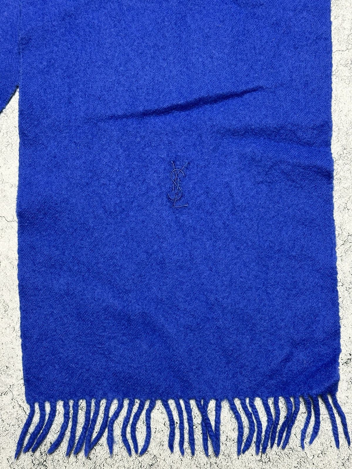 Vintage YSL Yves Saint Laurent Vintage Wool Scarf Muffler Size ONE SIZE - 4 Thumbnail