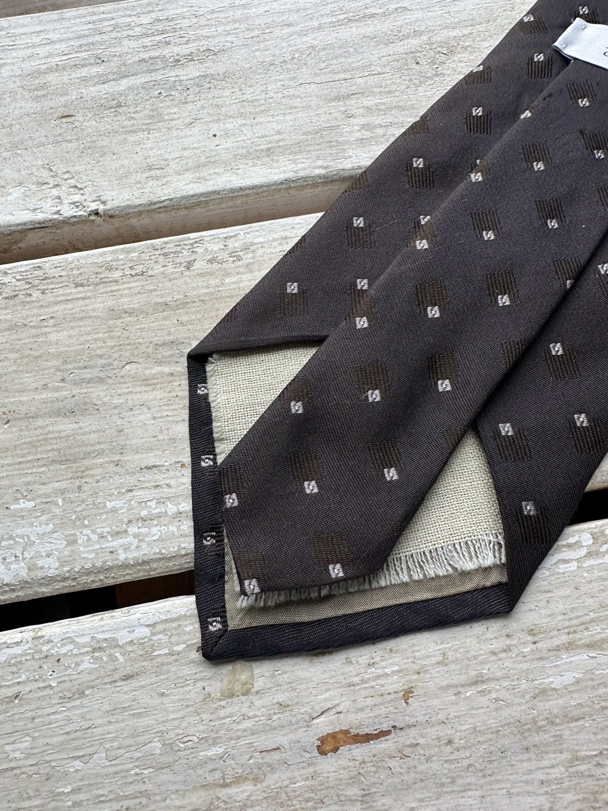 Armani × Giorgio Armani × Vintage 🚨 VINTAGE ARMANI FLANNEL 00s TIE luxury old money Size ONE SIZE - 2 Thumbnail