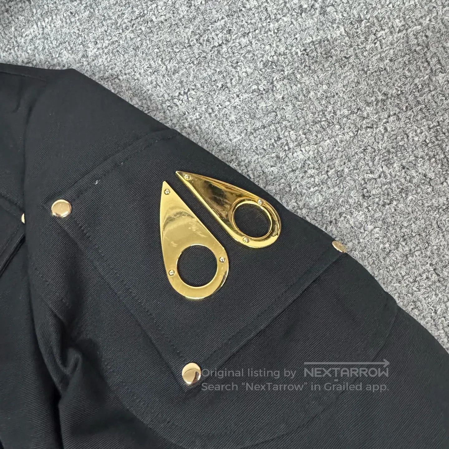 Moose Knuckles MOOSE KNUCKLES Scissors; Gold; Fur collar; Caped down jack Size M / US 6-8 / IT 42-44 - 5 Thumbnail