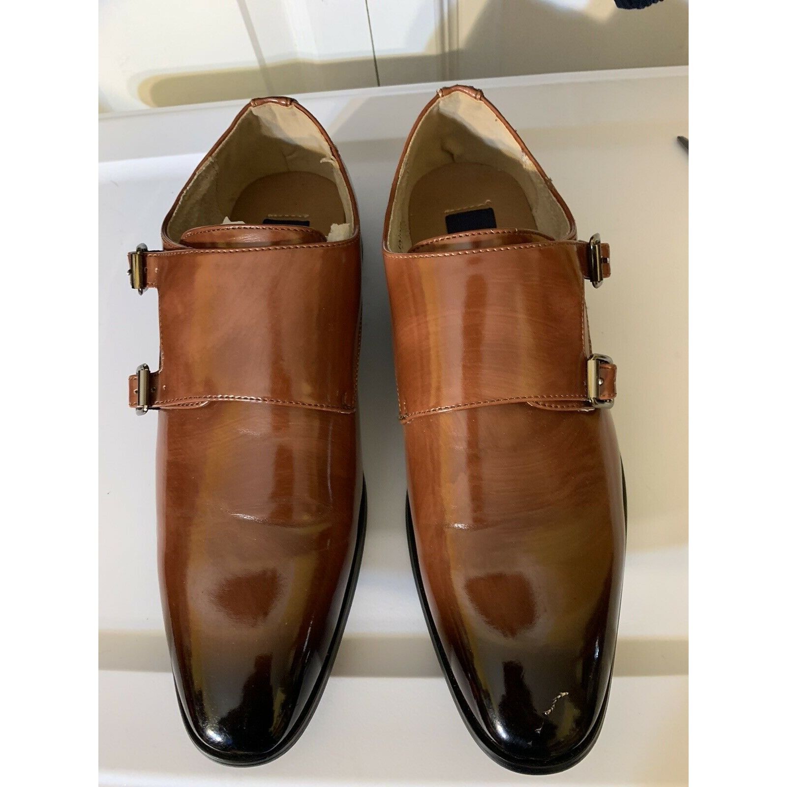 Majestic Majestic Collection Men’s Sz 7 1/2 Dress Shoes, Double Monk Size US 7.5 / EU 40-41 - 5 Thumbnail