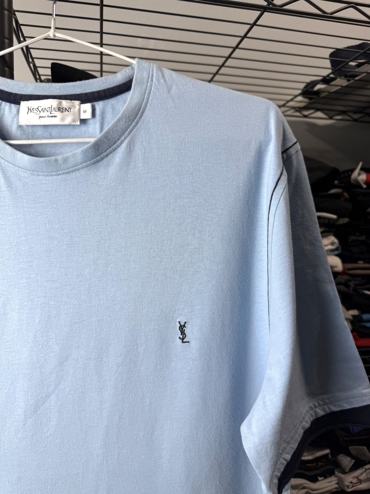 Yves Saint Laurent Vintage 1990’s YSL Yves Saint Laurent Logo T Shirt Size US M / EU 48-50 / 2 - 2 Thumbnail