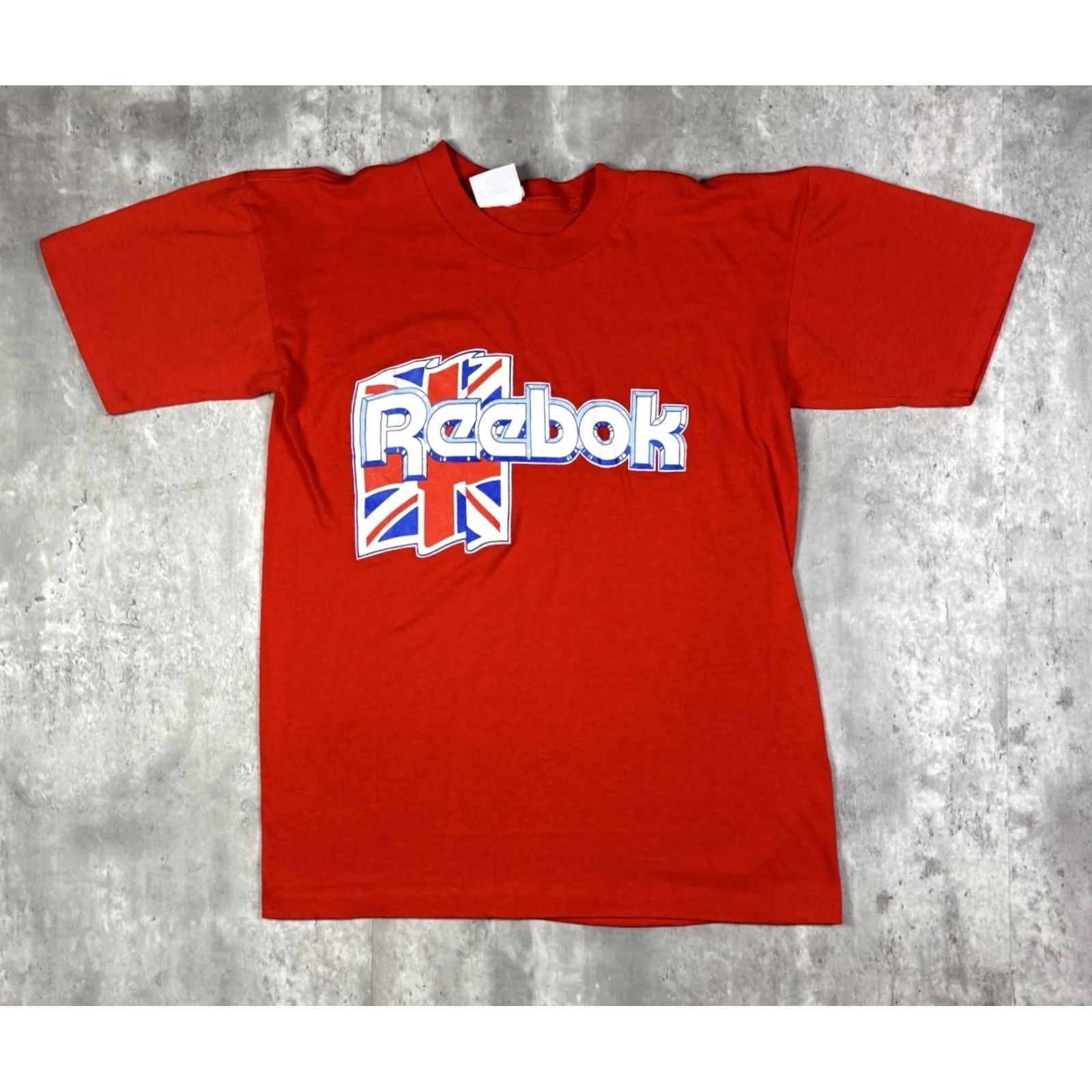 Reebok VINTAGE Reebok T-Shirt United Kingdom Flag 90s Red Crew Neck Short Sleeve M Mens Size US M / EU 48-50 / 2 - 2 Thumbnail