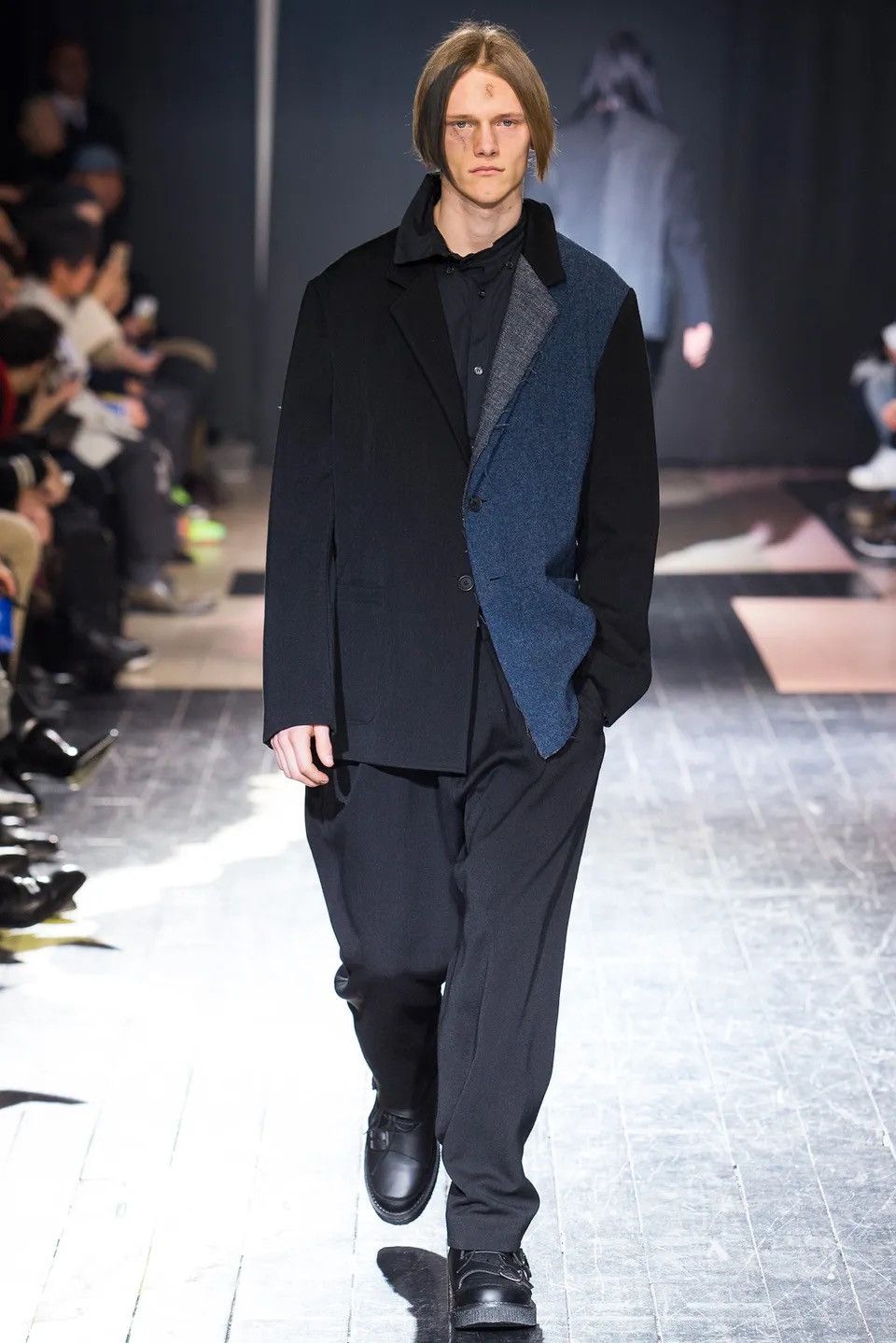Yohji Yamamoto Yohji Yamamoto Pour Homme 15AW splicing jacket Size US L / EU 52-54 / 3 - 3 Thumbnail