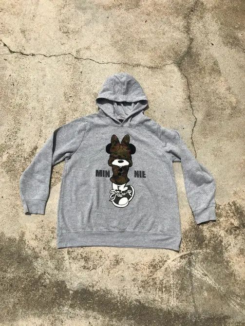 Vintage Mickey Mouse Grey Hoodie Size US L / EU 52-54 / 3 - 7 Thumbnail