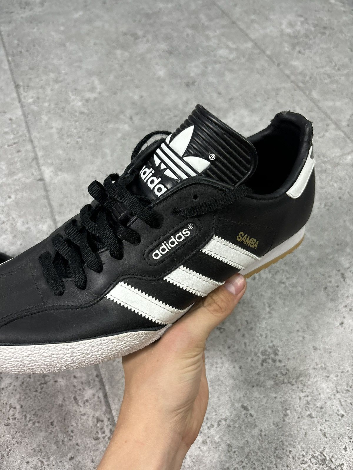 Adidas × Vintage Vintage 00s Adidas Samba Low Top Trainers Aestethic Leather Size US 11.5 / EU 44-45 - 6 Thumbnail