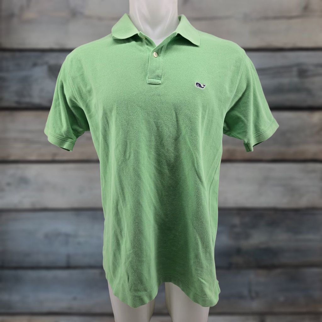 Vineyard Vines Vineyard Vines Polo Shirt Mens Medium Green Short Sleeve Cotton Polo Shirt Mens Green Regular Fit Lifespan: 19.75 shoulder to shoulder? Size US M / EU 48-50 / 2 - 1 Thumbnail