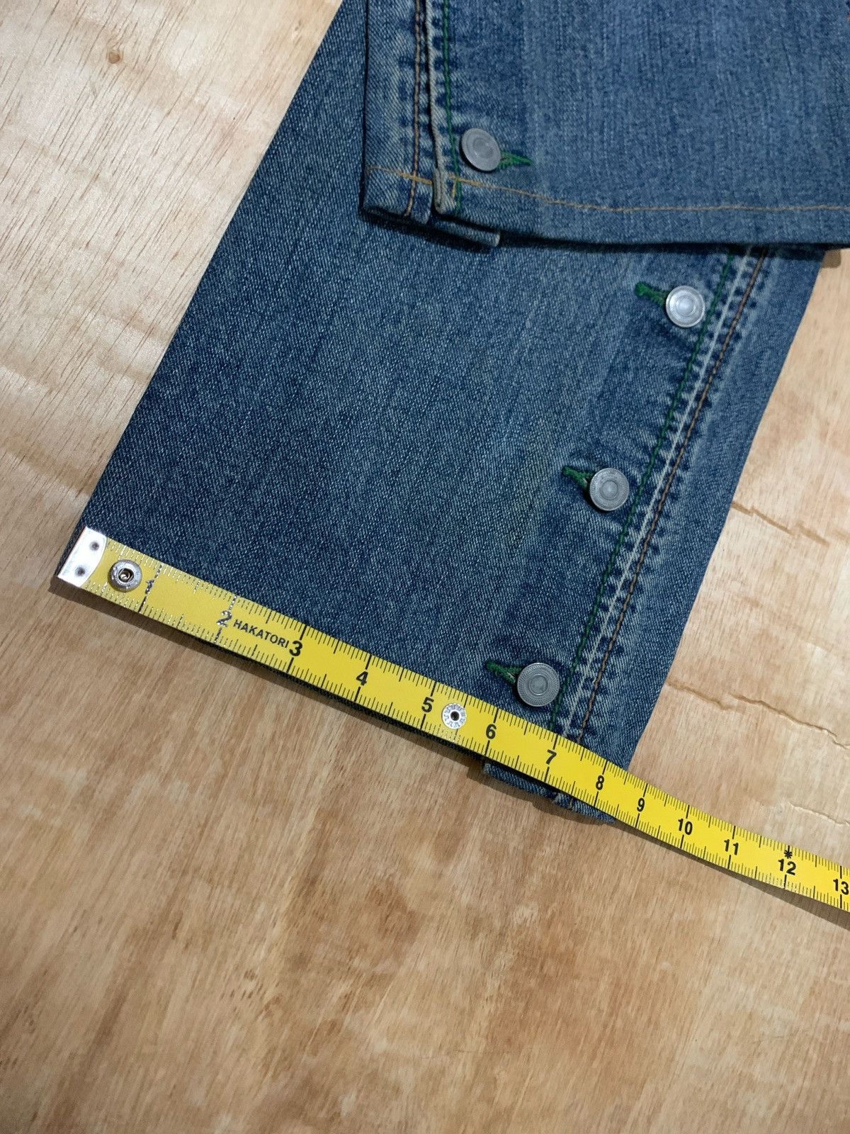 14th Addiction × Japanese Brand Morgan Homme Button Jeans Ifsixwasnine Size US 33 - 12 Thumbnail