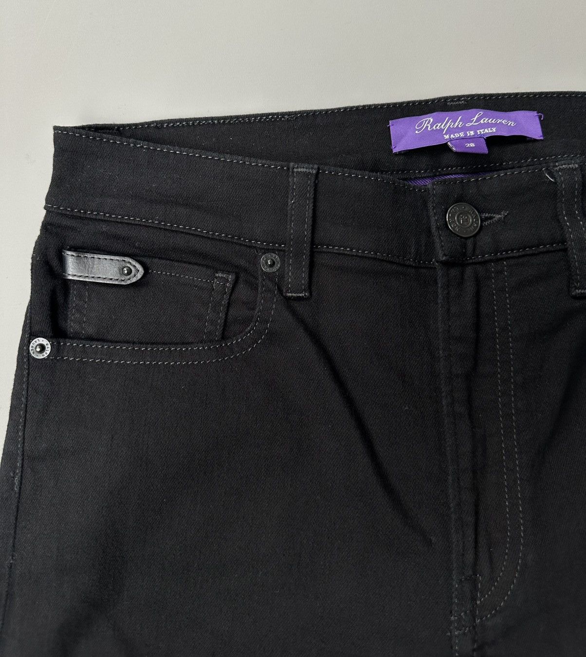 Ralph Lauren Purple Label Ralph Lauren - Purple Label - Slim Fit Jeans in Black Size US 28 / EU 44 - 4 Thumbnail