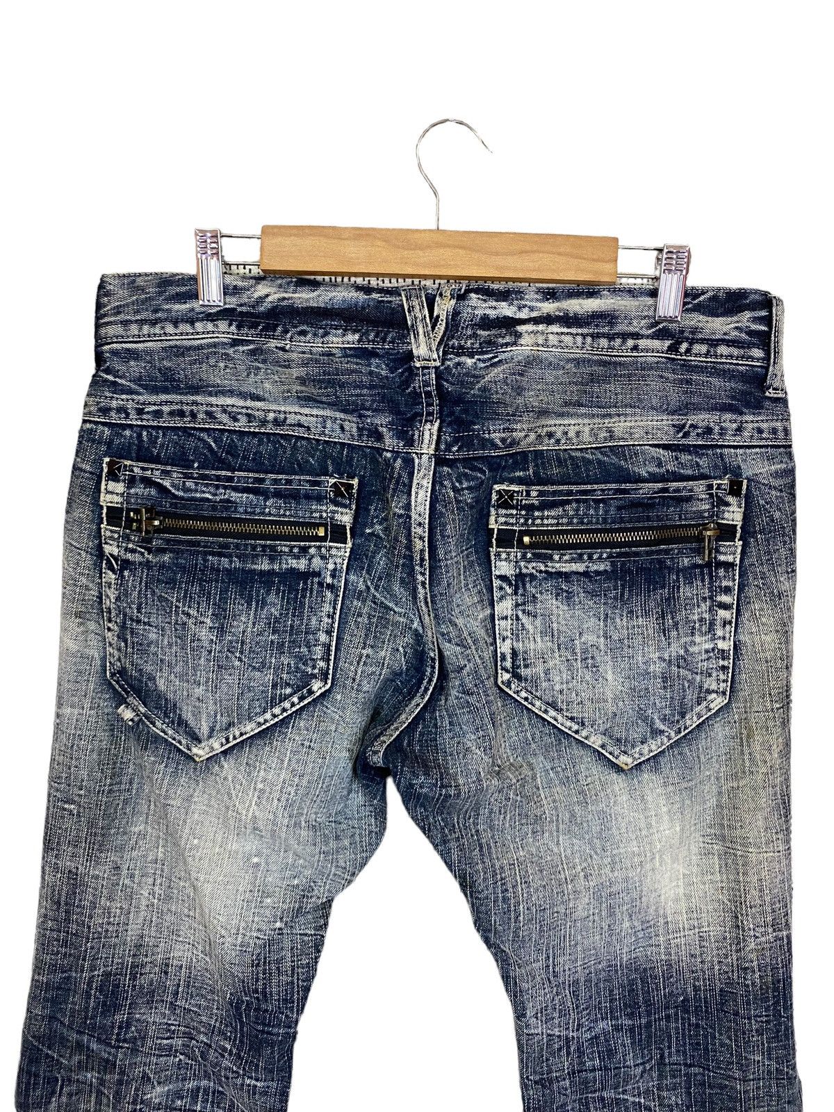 GOSTAR DE FUGA × If Six Was Nine × Japanese Brand Sorridere flared denim acidwash very rare Size US 36 / EU 52 - 5 Thumbnail